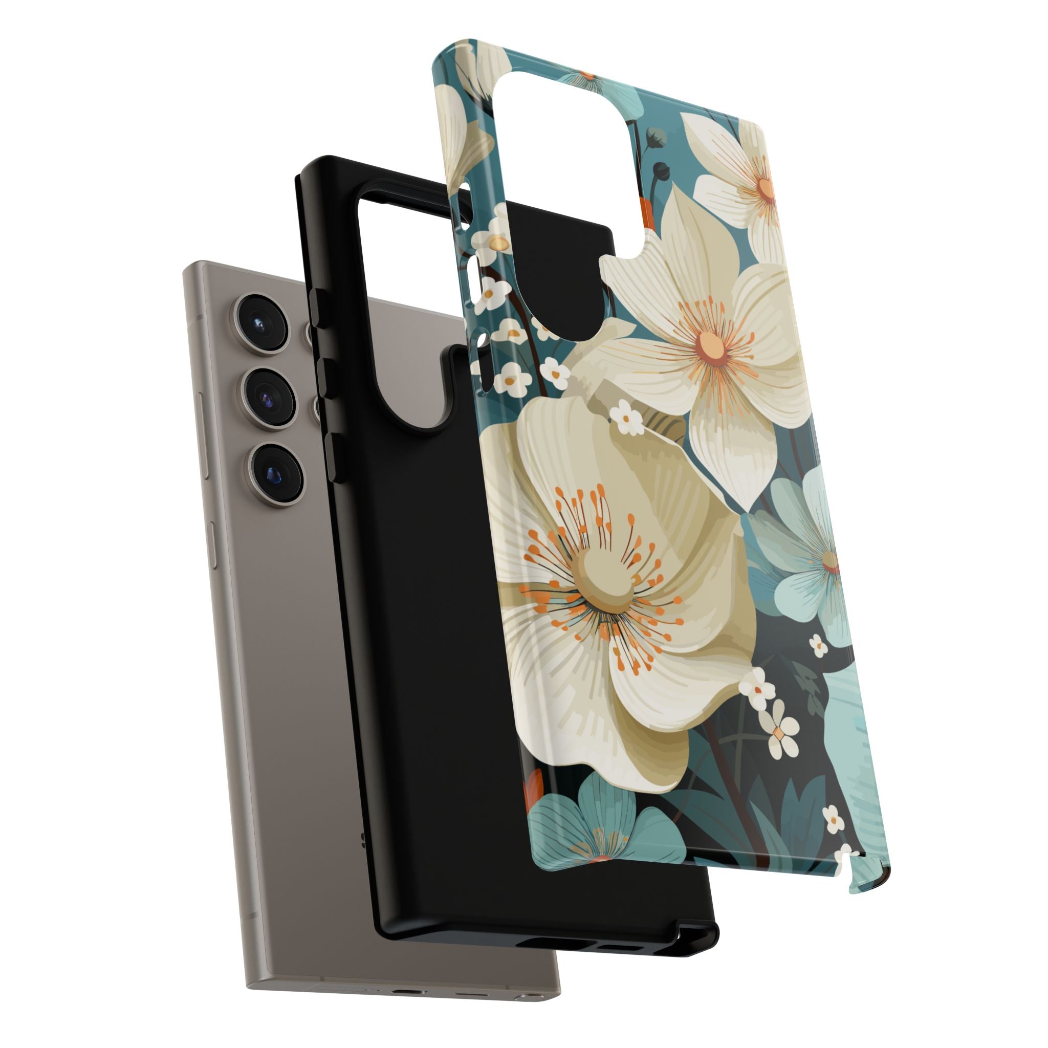 Floral Phone Case, Stylish Tough Cases with Botanical Design, Flower Print Phone Cover, Gifts for Nature Lovers, Eco-Friendly Mobile Cover