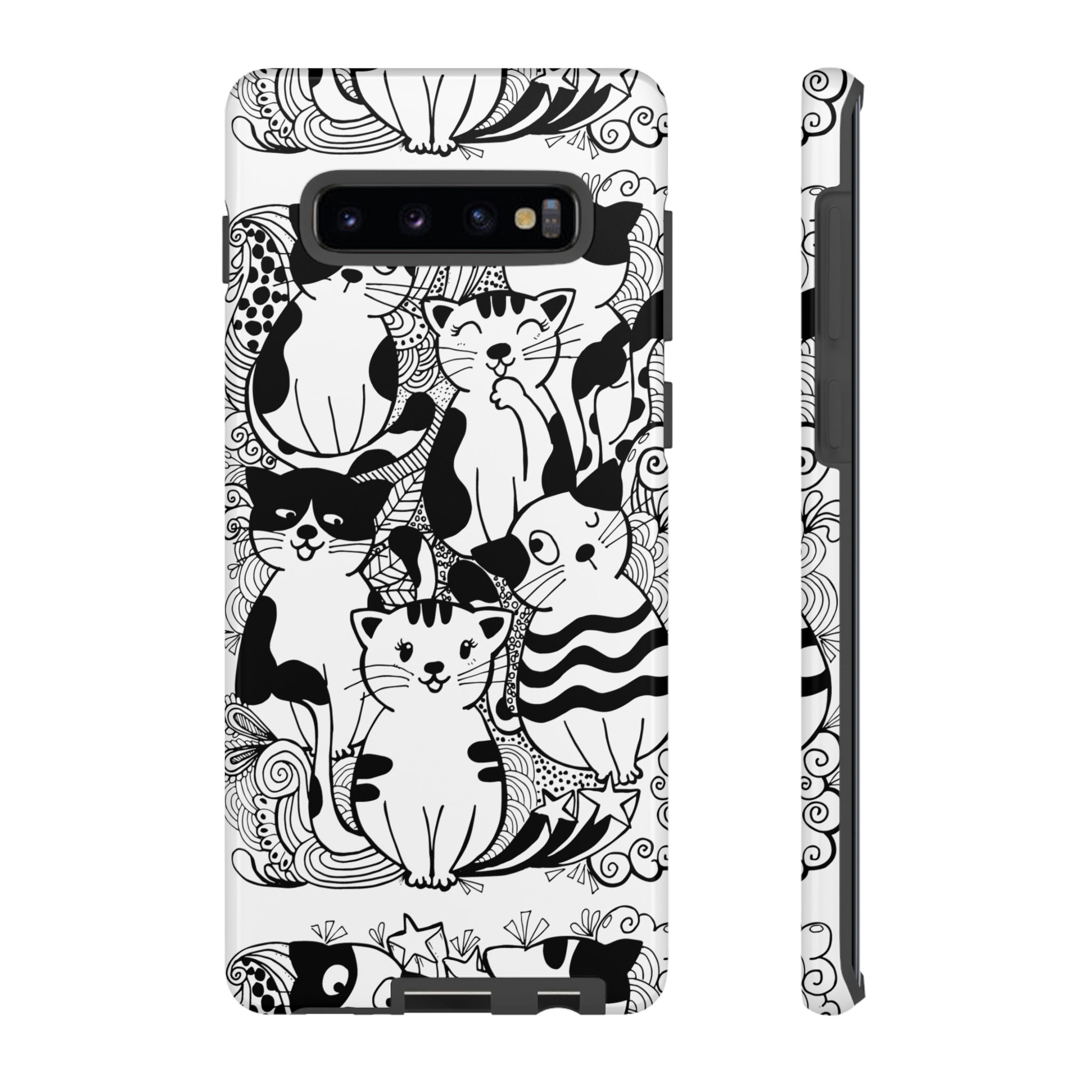 Cat-Themed Phone Case, Cute Cat Art, Pet Lover Gift, Birthday Present, Unique Cat Decor, Fun Tech Accessories, Animal Lover Case
