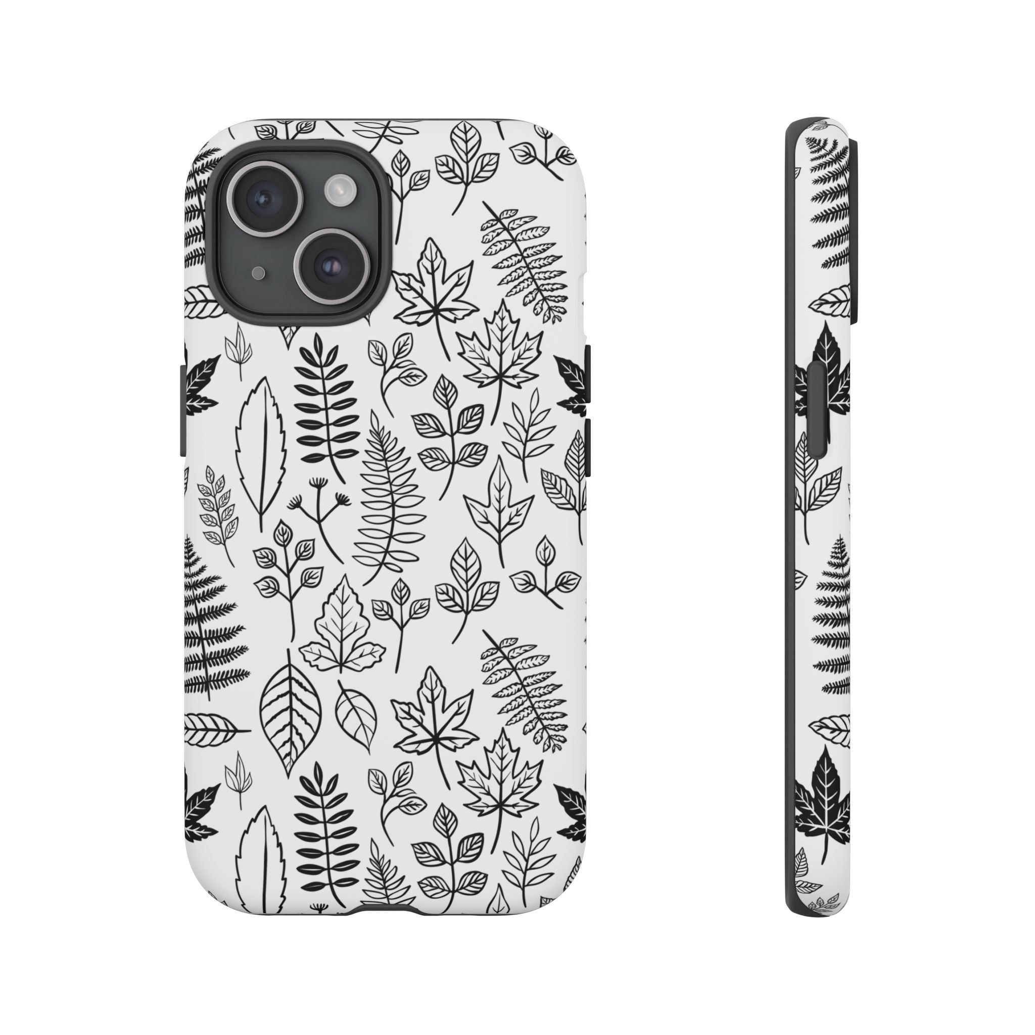 Stylish Phone Case for Nature Lovers, Botanical Design, Gift for Her, Fall Accessories, Customizable Tech Gear