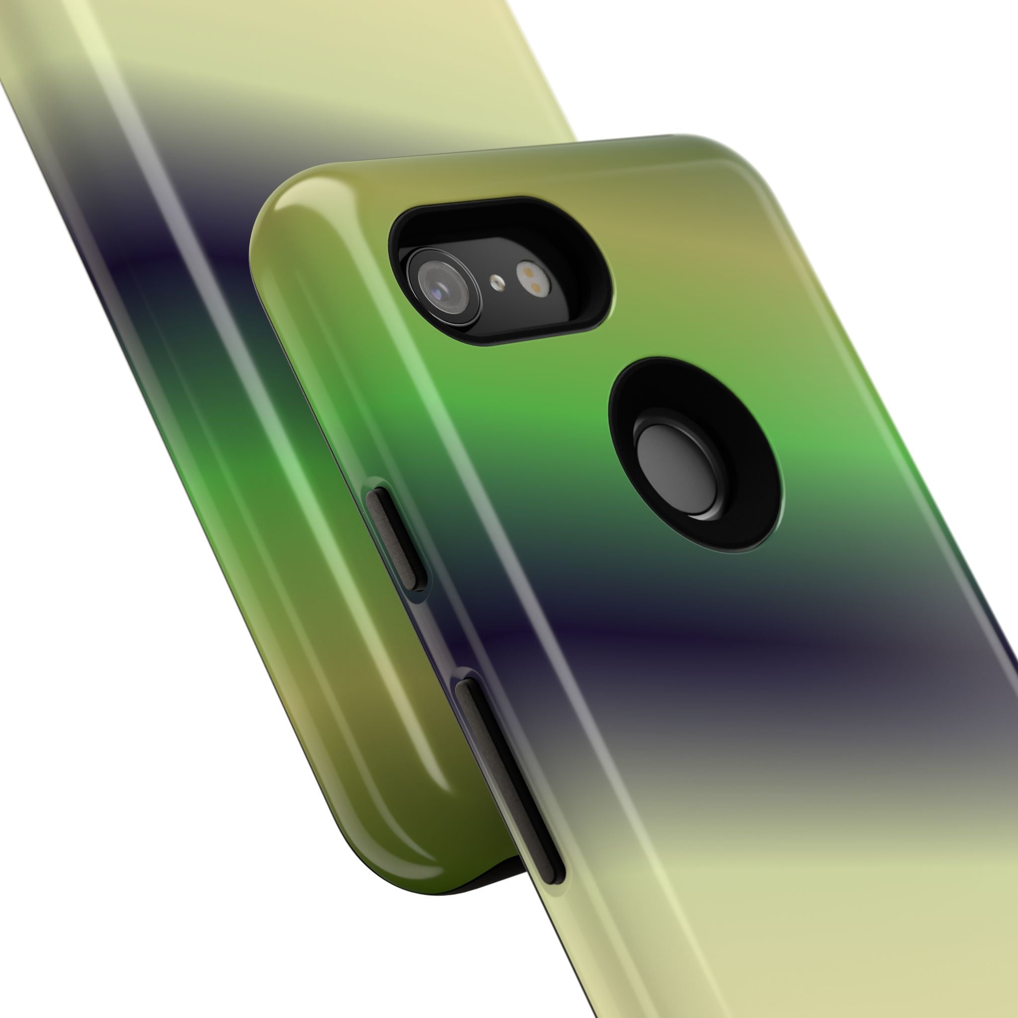 Gradient Phone Case - Tough Cases, Unique Cell Phone Cover, Stylish Tech Accessories, Green and Black Gradient, Perfect Gift