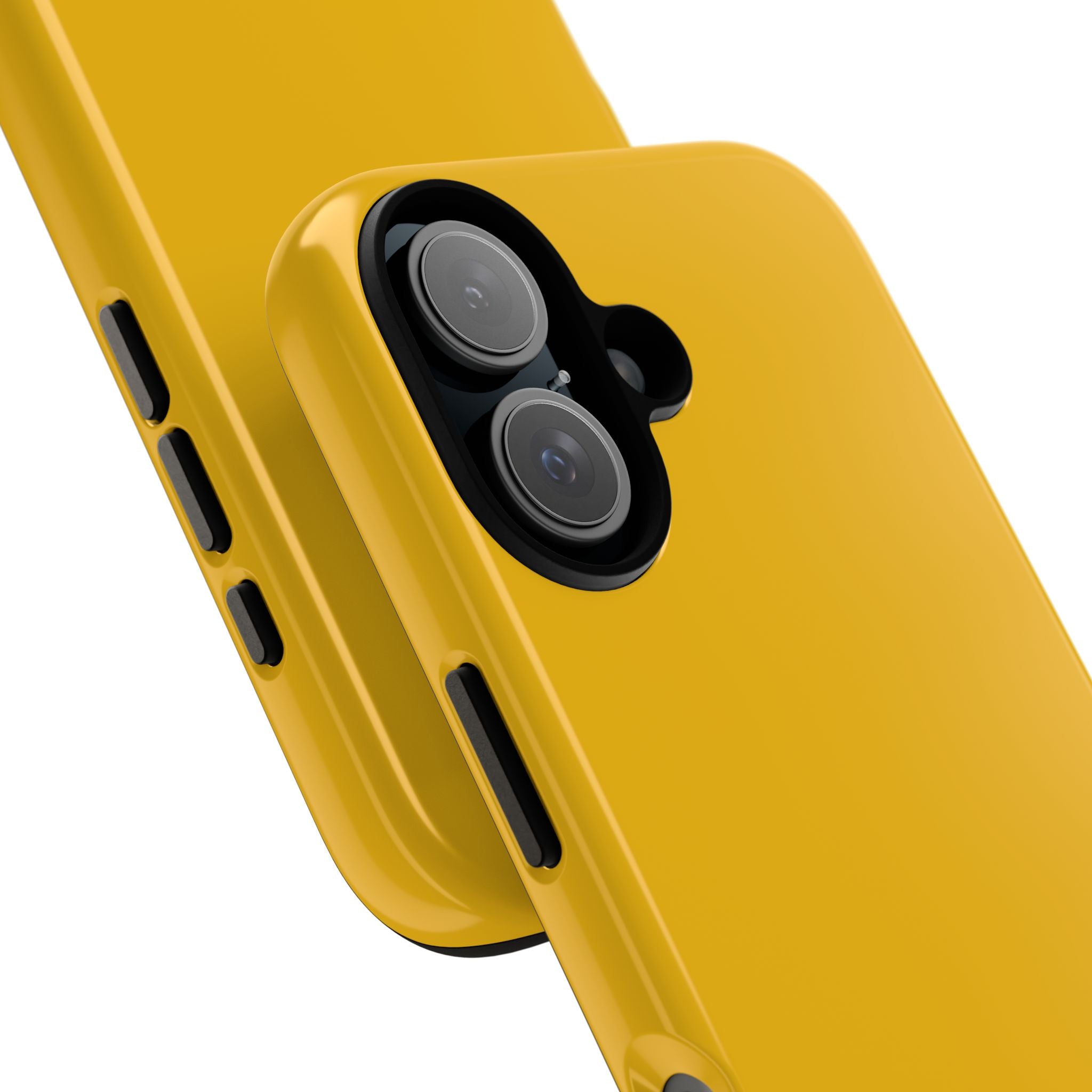 Motorcycle Phone Case, Tough Phone Cover, Gift for Bikers, Durable Tech Accessory, Yellow Motorcycle Design