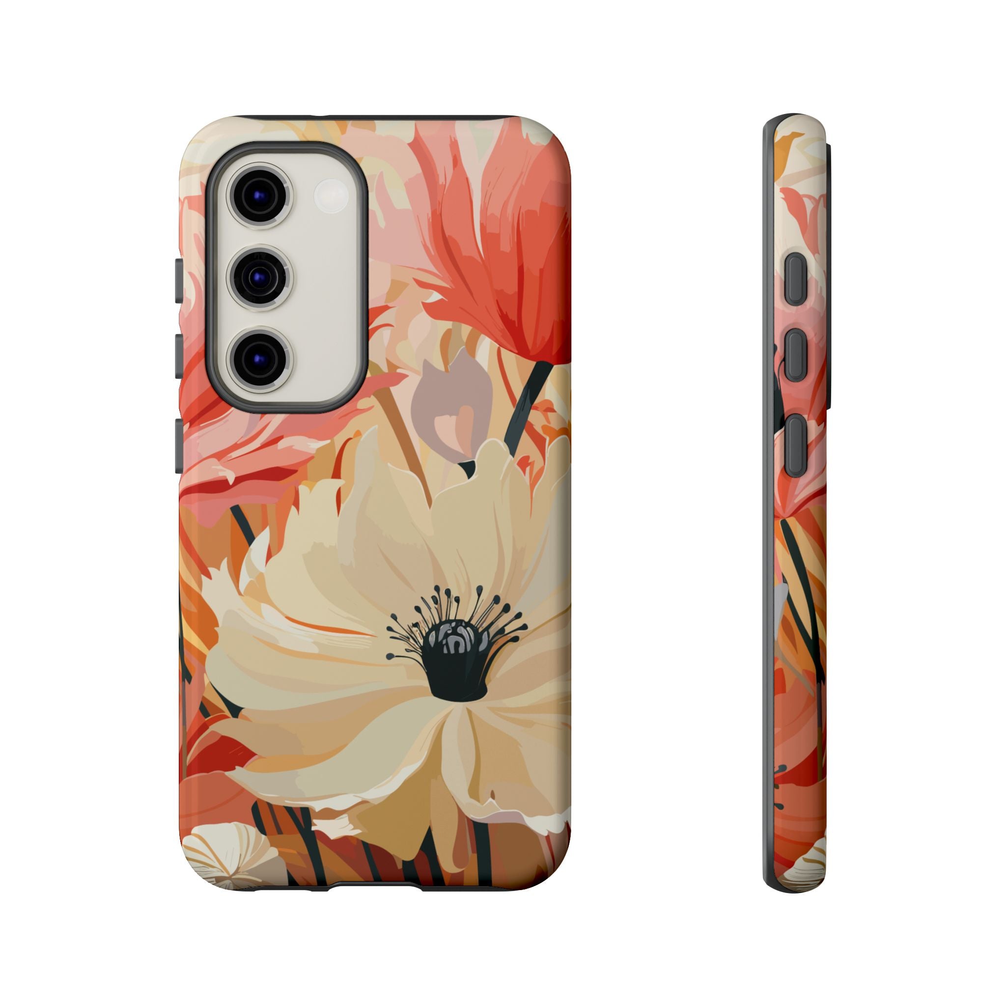 Floral Phone Case, Tough Protective Cover for Floral Lovers, Perfect Gift for Friends, Spring Celebration, Art Lovers Gift