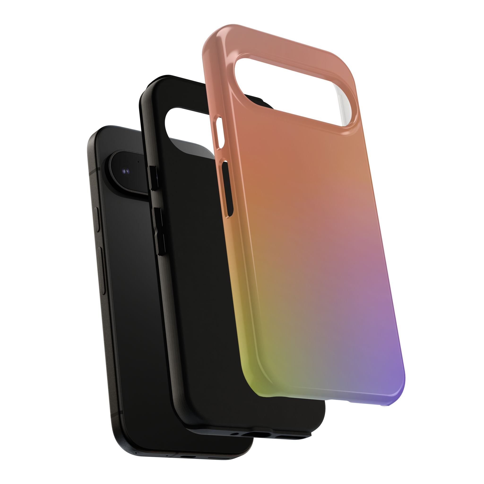 Colorful Gradient Phone Case, Tough Cases for iPhone, Customizable Phone Cover, Trendy Tech Accessory, Gift for Tech Lovers