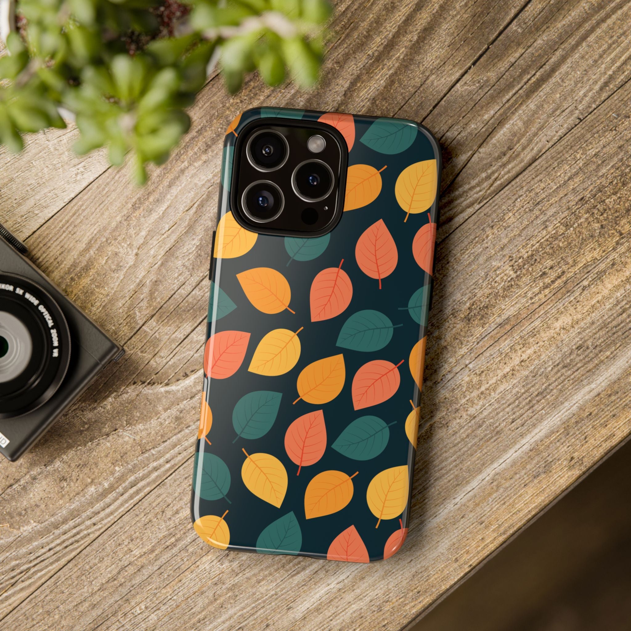 Autumn Leaves Phone Case - Protective Cell Phone Cover, Fall Aesthetic, Nature Lover Gift, Seasonal Accessories, Eco-Friendly Case