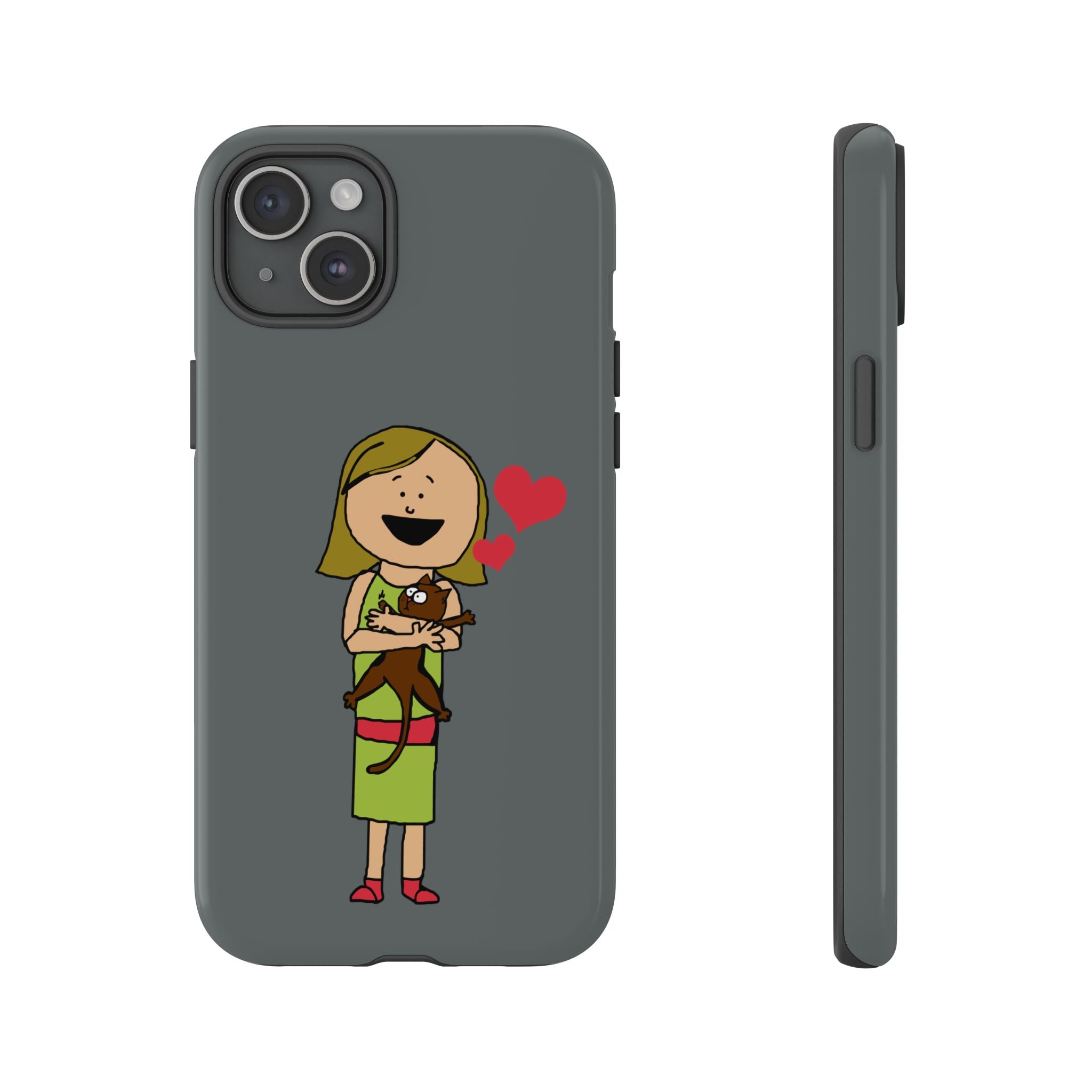 Pet Lover's Phone Case, Cute Animal Phone Cover, Gift for Dog Lovers, Cartoon Design, Fun Smartphone Accessory