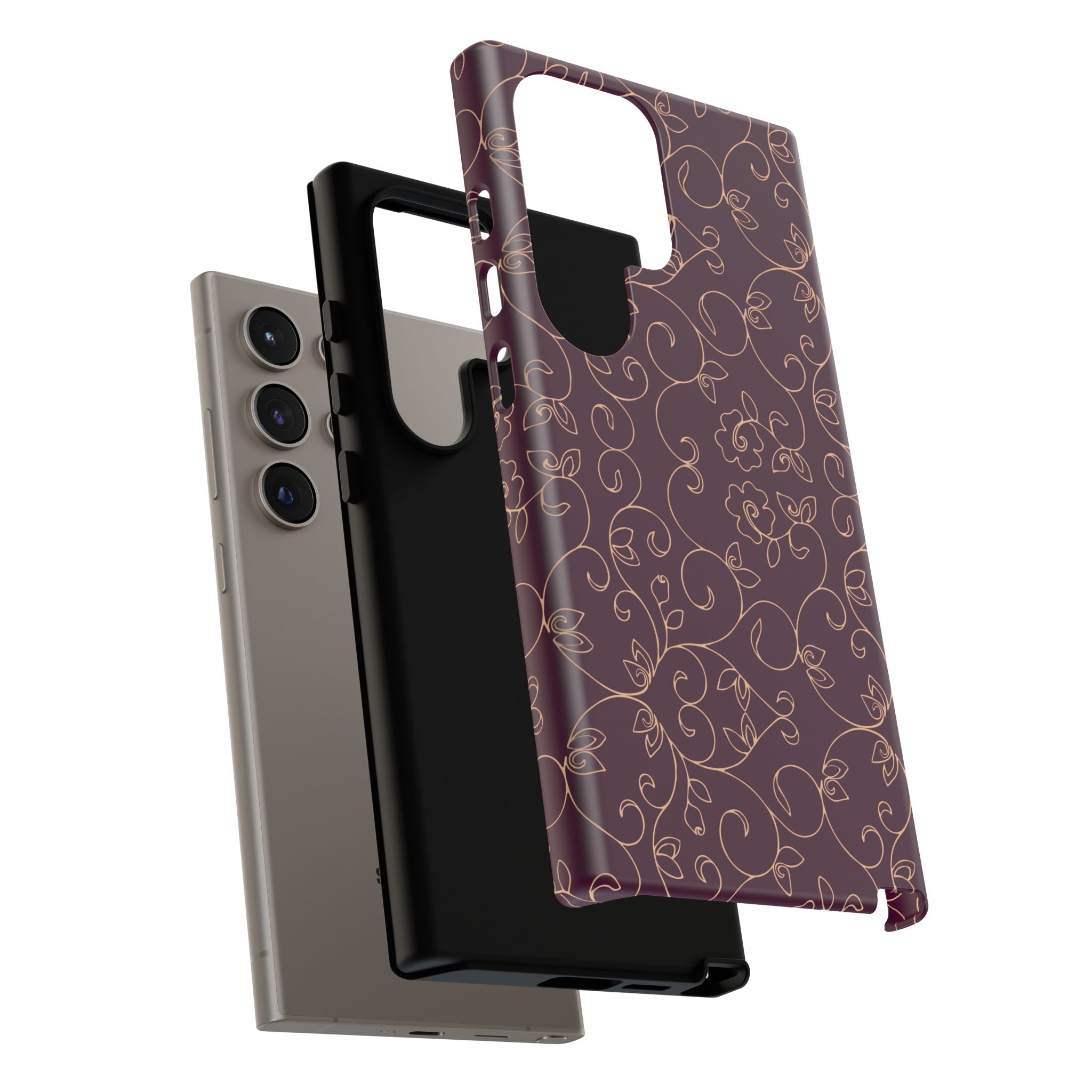 Elegant Floral Phone Case | Durable Mobile Cover, Gift for Her, Floral Design, Stylish Accessory, Phone Protection