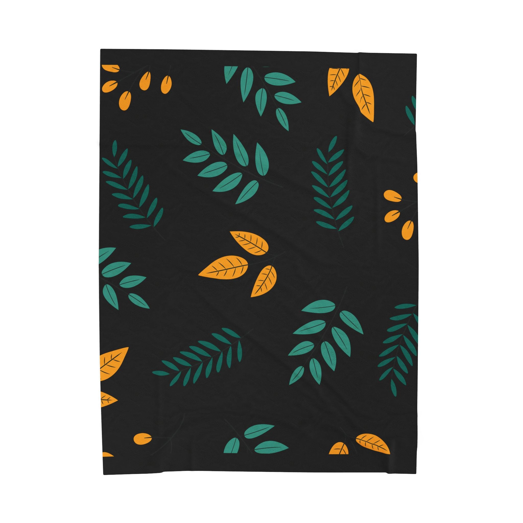 Black Cozy Floral Velveteen Blanket, Soft Throw Blanket for Home Decor, Perfect Gift for Relaxation, Boho Style, Ideal for All Seasons