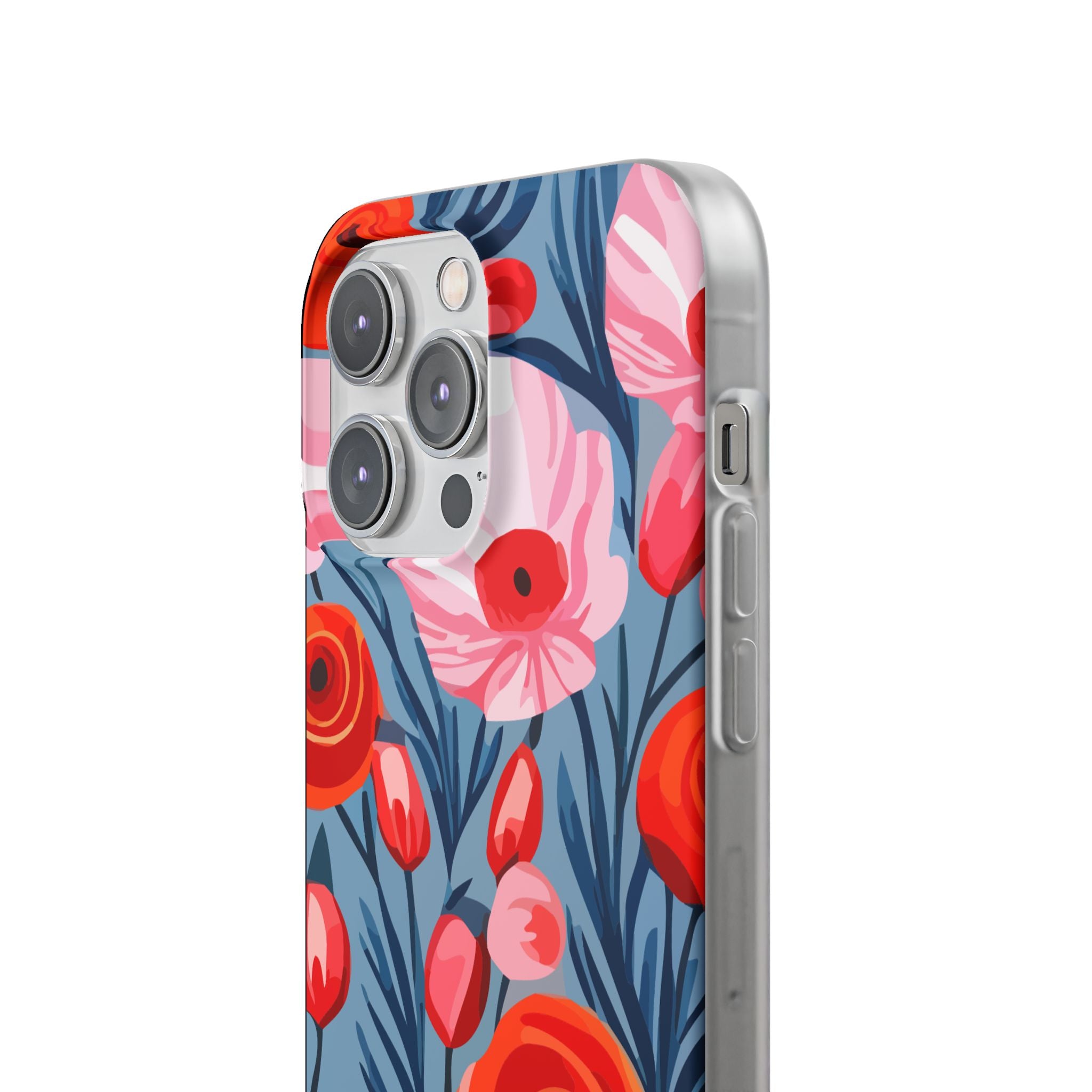 Beautiful Floral Flexi Cases for Phone, Stylish Protective Cover, Gift for Her, Phone Accessories, Floral Design