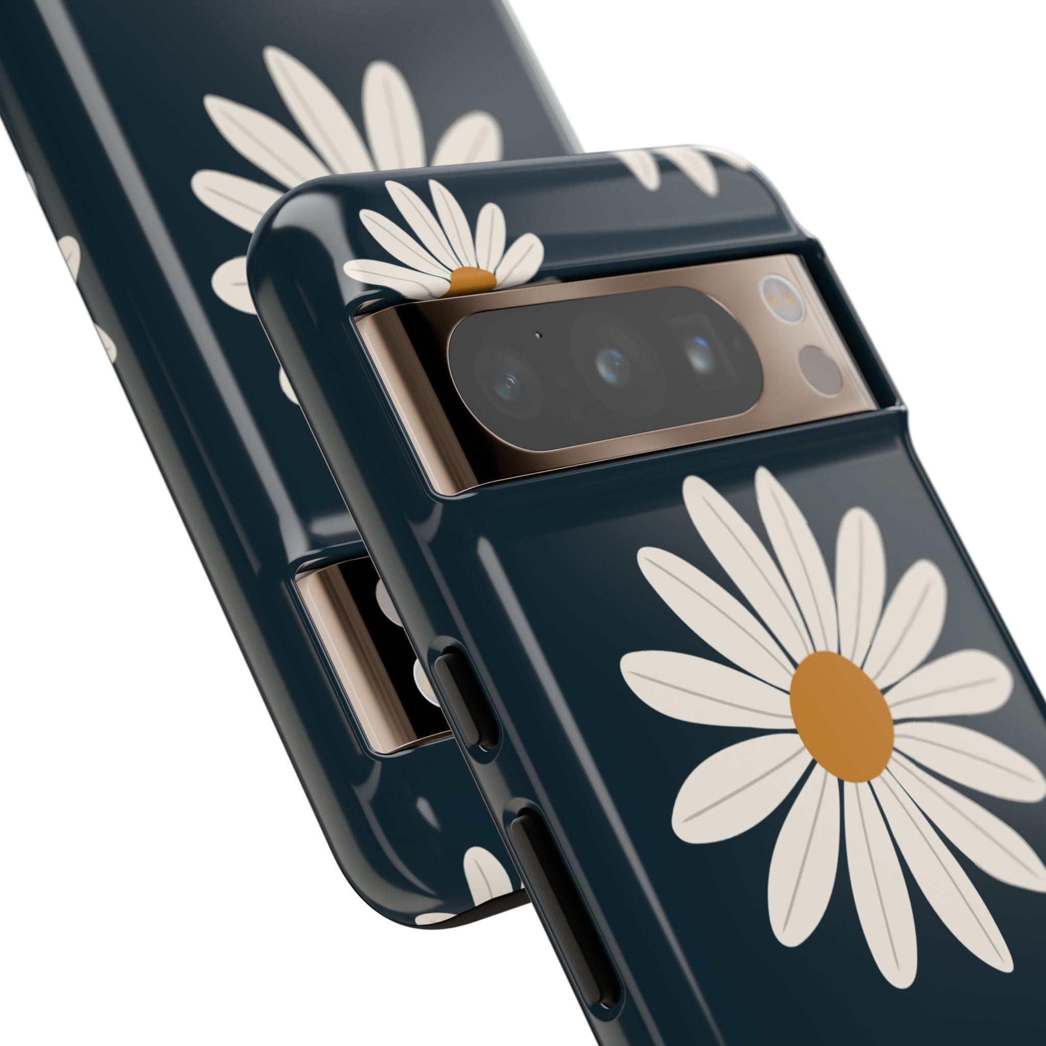 Daisy Phone Case, Floral Phone Cover, Tough Phone Case, Gift for Flower Lovers, Smartphone Accessory, Spring Design