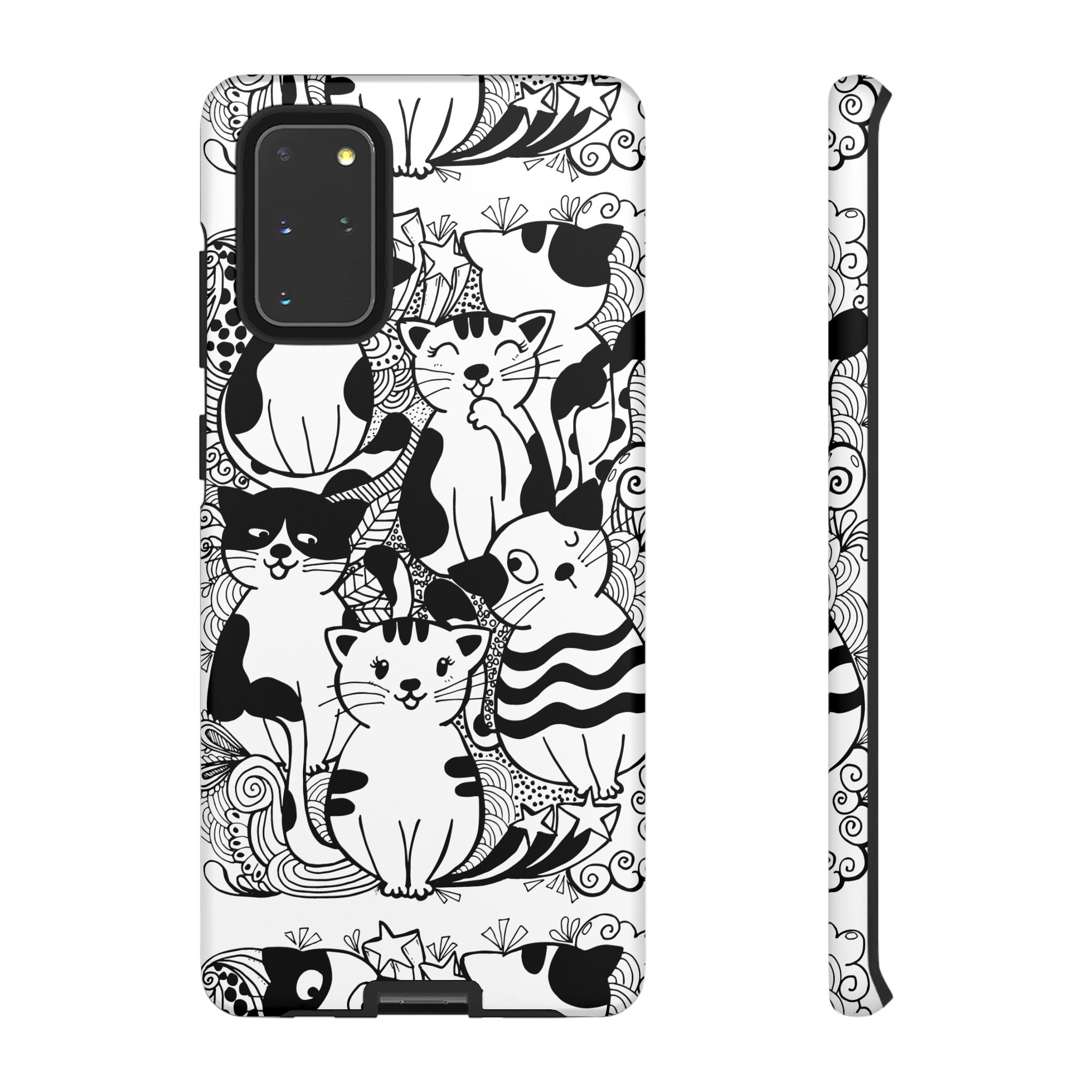 Cat-Themed Phone Case, Cute Cat Art, Pet Lover Gift, Birthday Present, Unique Cat Decor, Fun Tech Accessories, Animal Lover Case