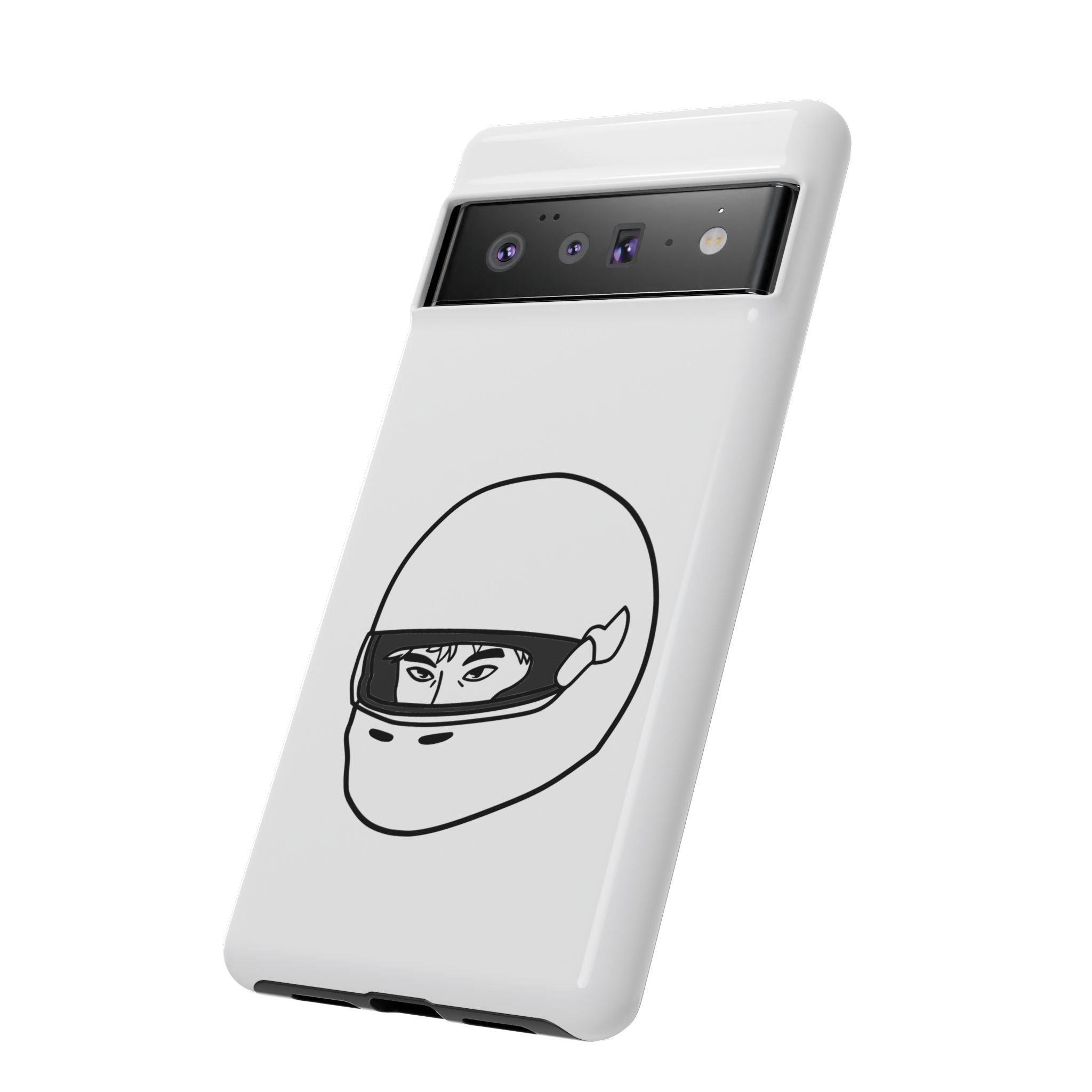 Stylish Phone Case with Racing Helmet Design | Tough Cases | Unique Gift, Motorcycle Enthusiast, Race Lover, Custom Accessory, Everyday Use