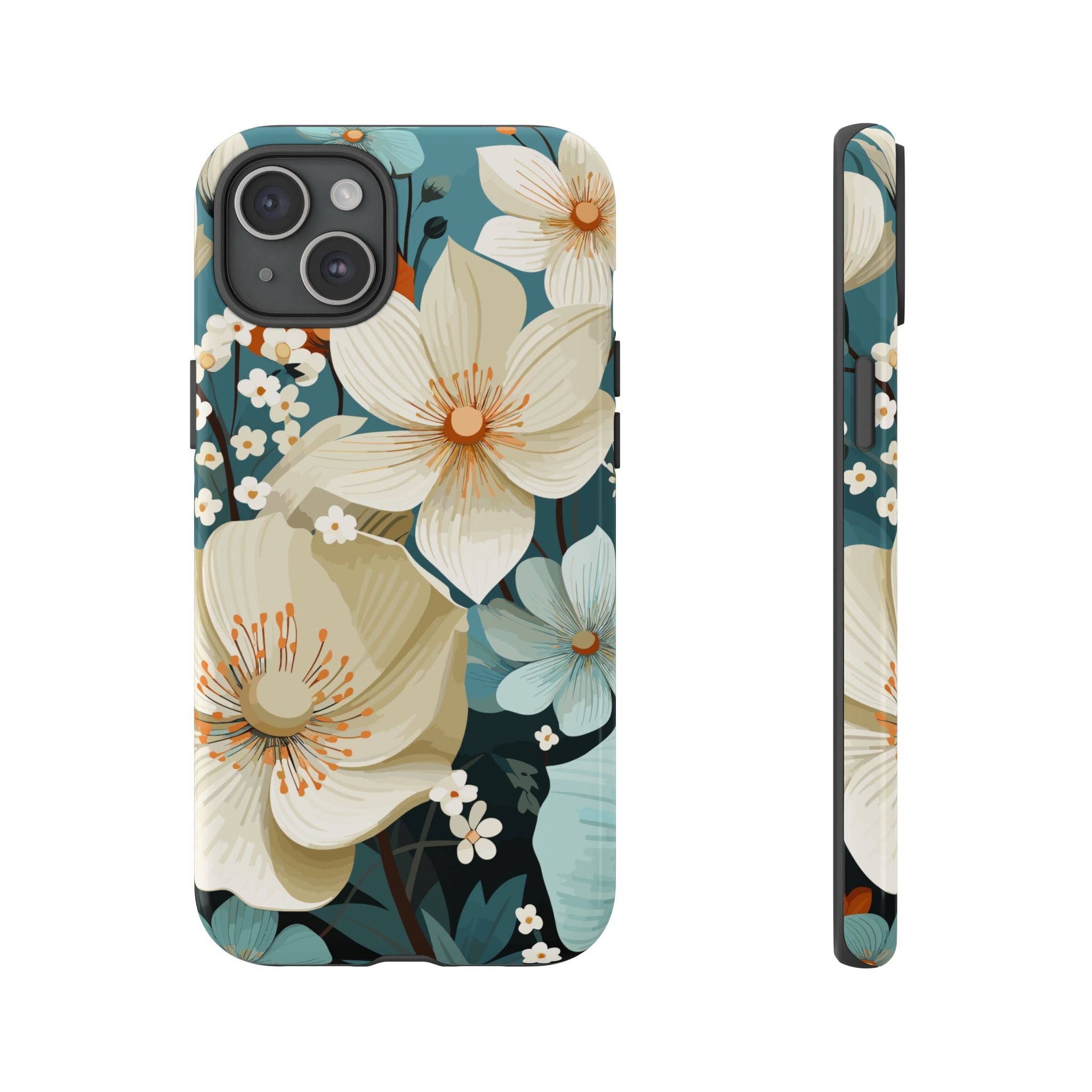 Floral Phone Case, Stylish Tough Cases with Botanical Design, Flower Print Phone Cover, Gifts for Nature Lovers, Eco-Friendly Mobile Cover