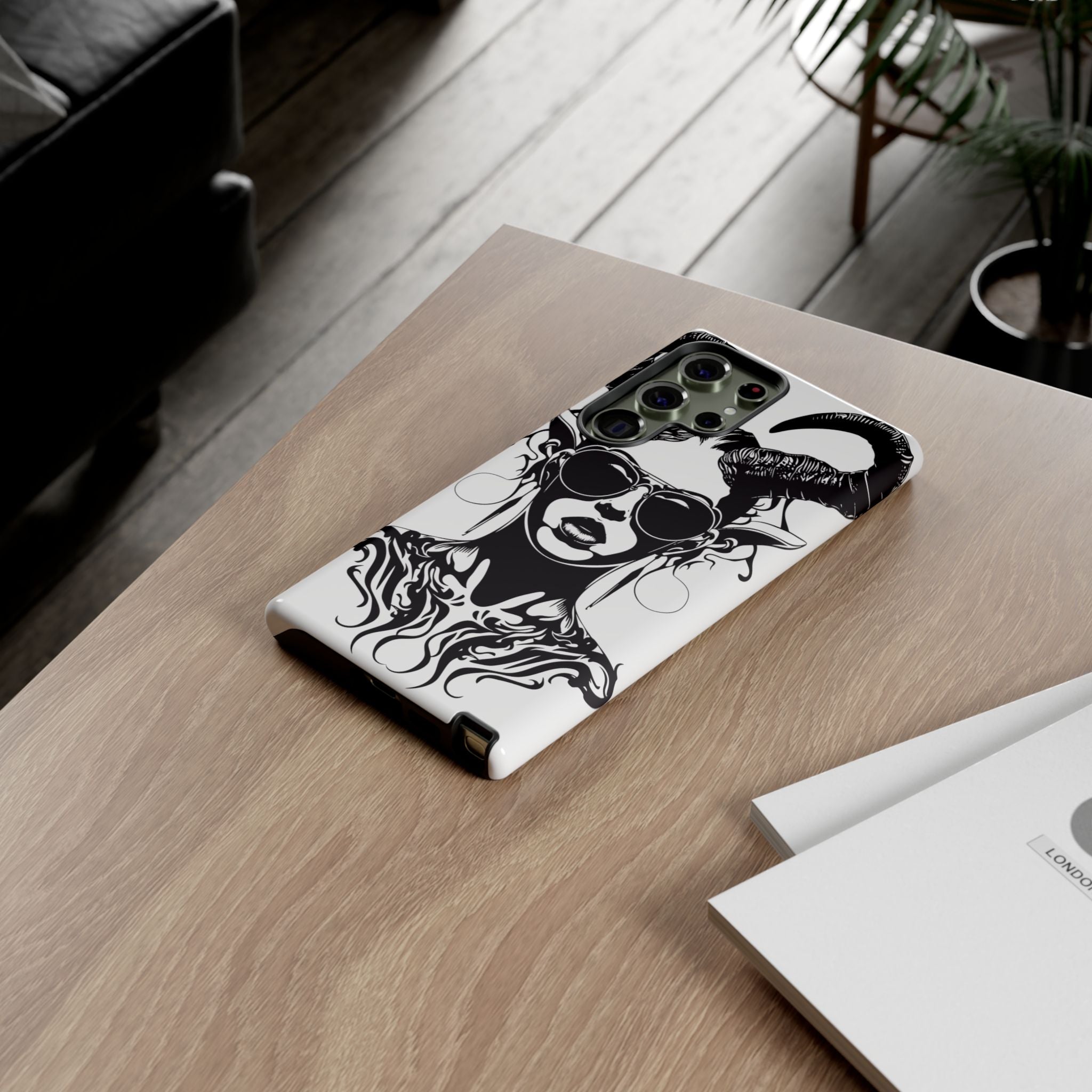 Tough Cases: Stylish Phone Case with Edgy Design, Protective Cover, Gift for Her, Trendy Accessories, Unique Art, Holiday Present