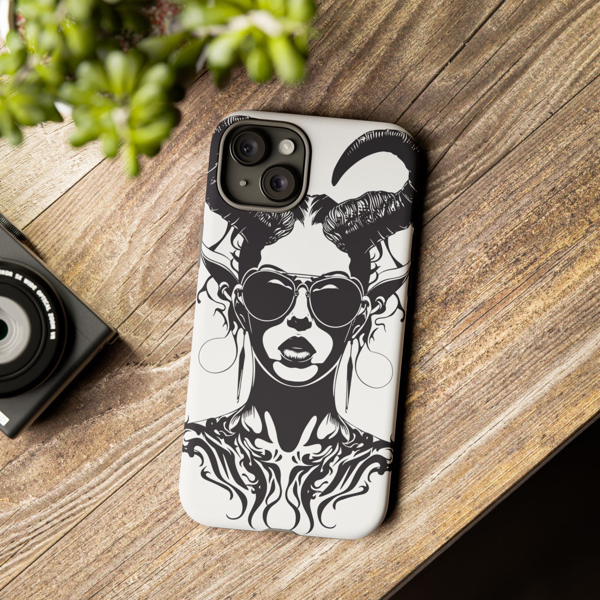 Tough Cases: Stylish Phone Case with Edgy Design, Protective Cover, Gift for Her, Trendy Accessories, Unique Art, Holiday Present