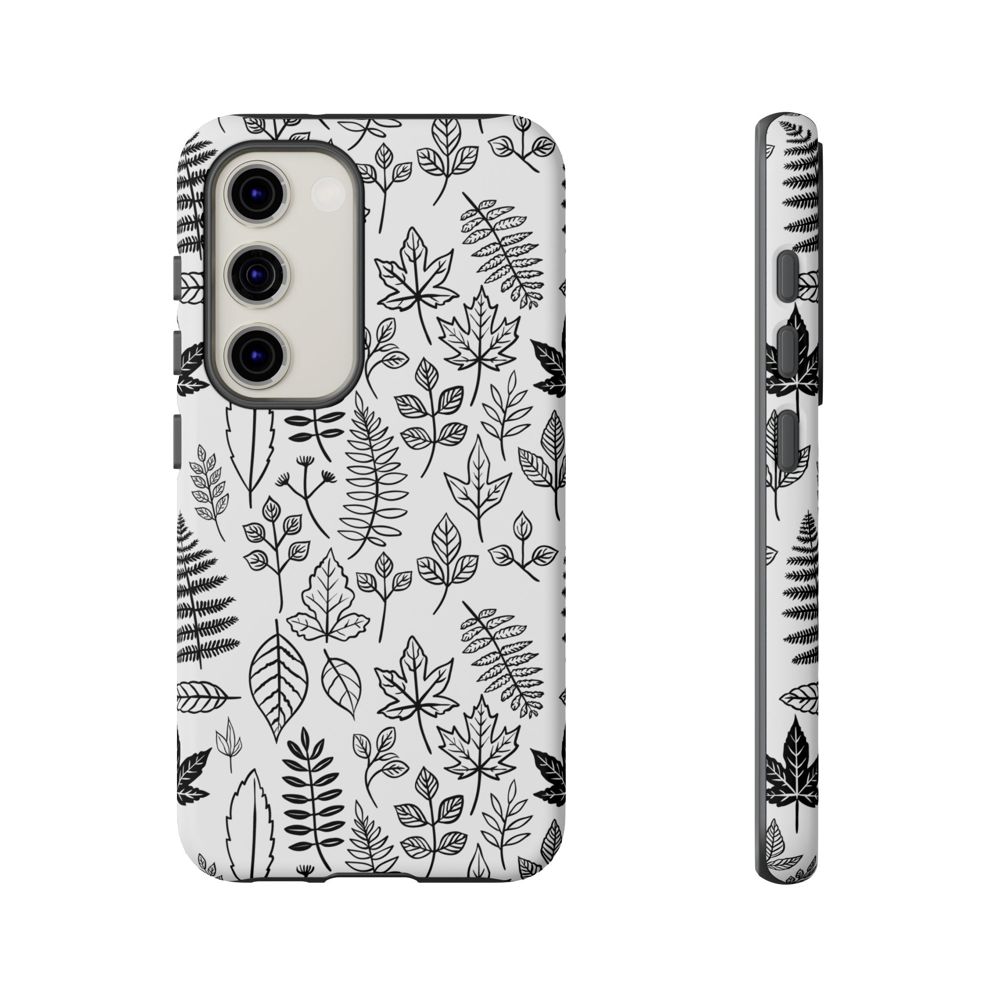 Stylish Phone Case for Nature Lovers, Botanical Design, Gift for Her, Fall Accessories, Customizable Tech Gear