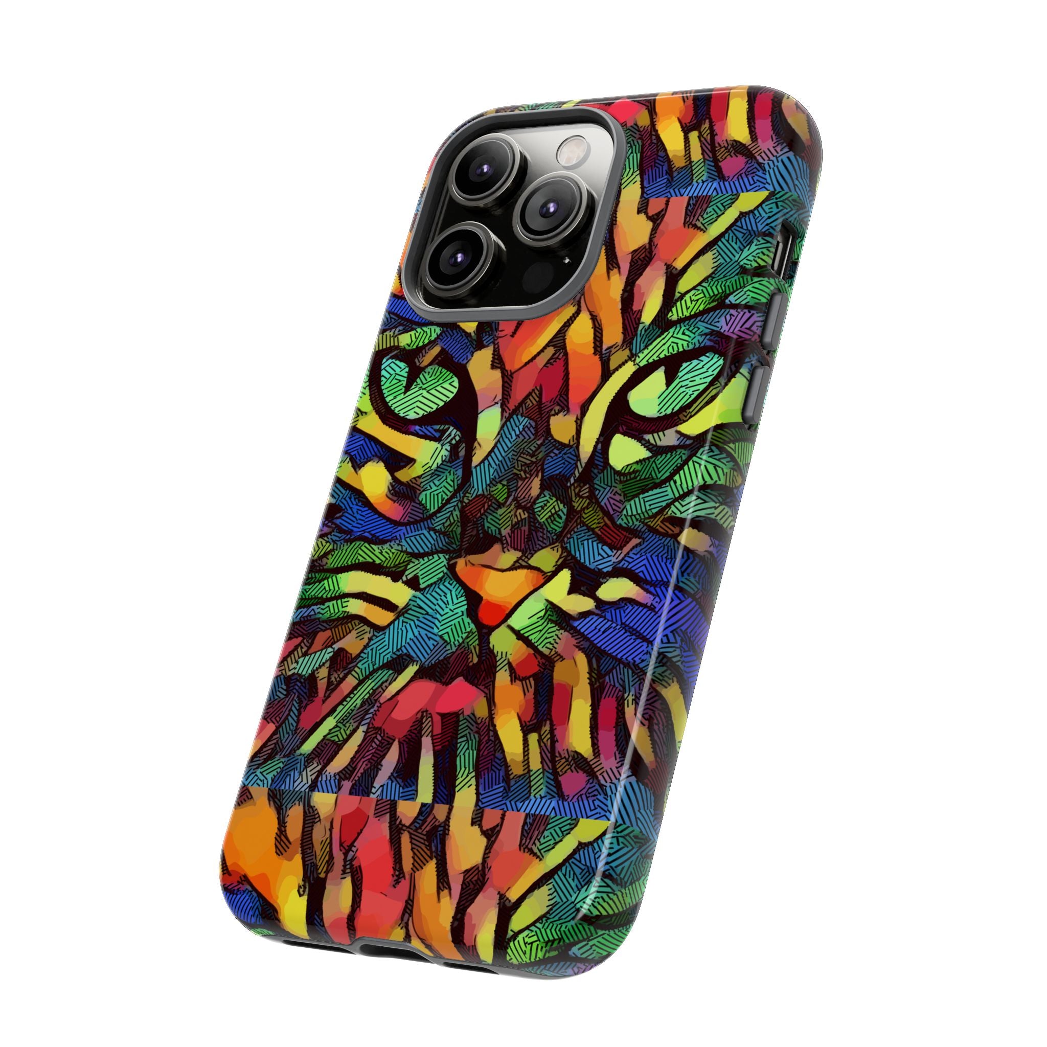 Colorful Phone Cases for Vibrant Style - Tough Cases, Unique Gifts, Animal Print, Artistic Design, Phone Accessories, Eco-Friendly
