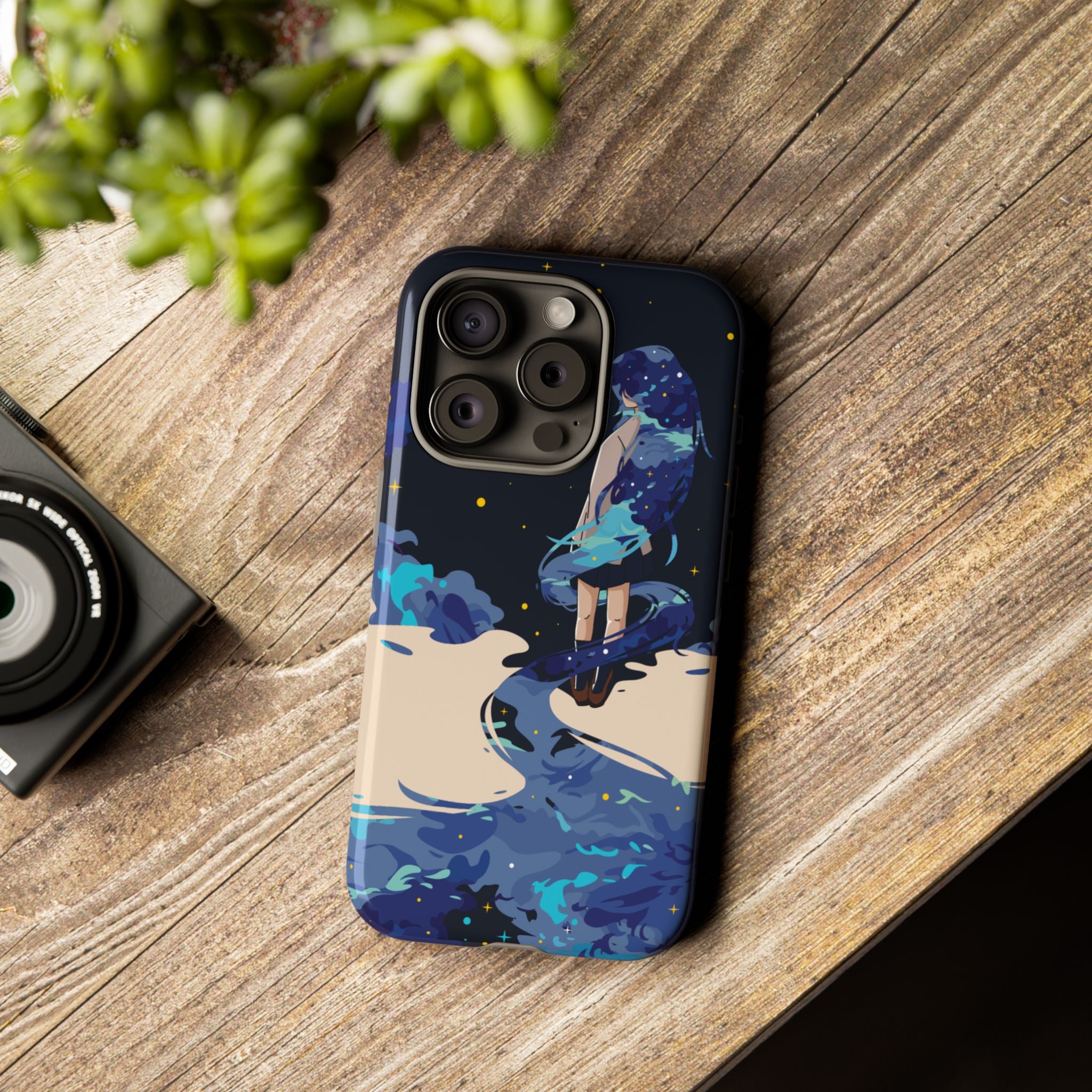 Galaxy-Inspired Phone Case, Celestial Design, Tough Phone Cover, Gift for Space Lovers, Artsy Accessories, Unique Merchandise