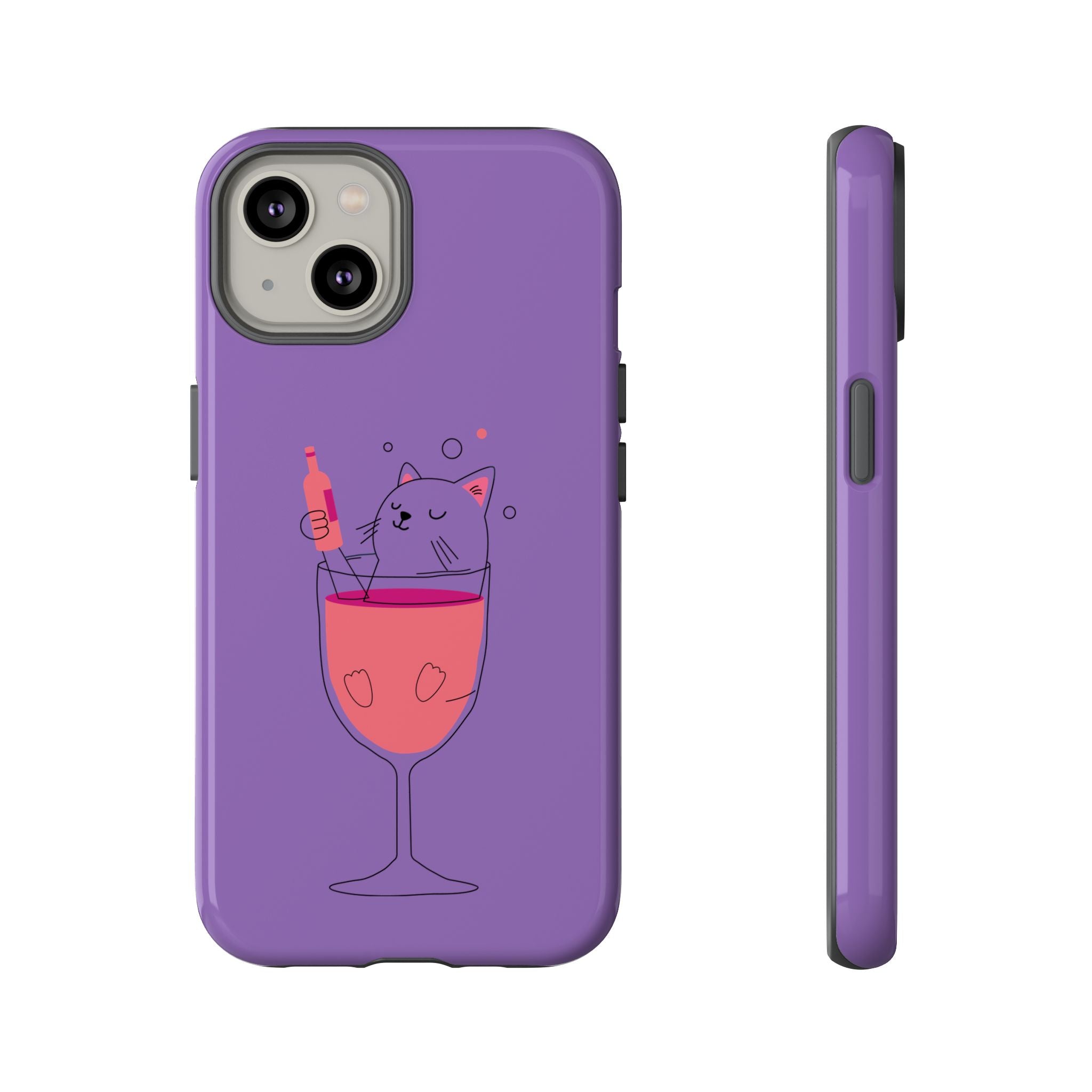 Cute Cat Phone Case, Fun Gift for Cat Lovers, Colorful Phone Cover, Pet Lover Accessory, Unique Cat Themed Case