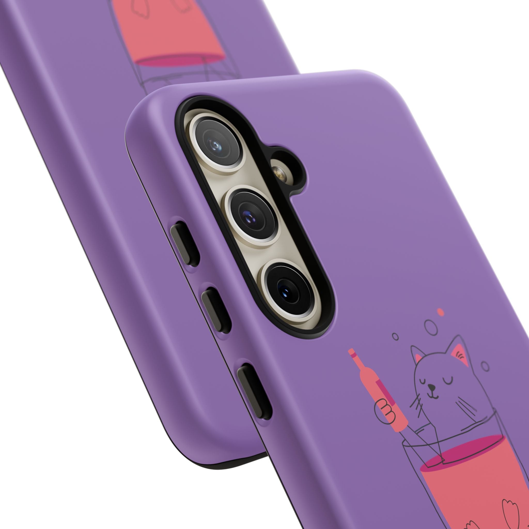 Cute Cat Phone Case, Fun Gift for Cat Lovers, Colorful Phone Cover, Pet Lover Accessory, Unique Cat Themed Case