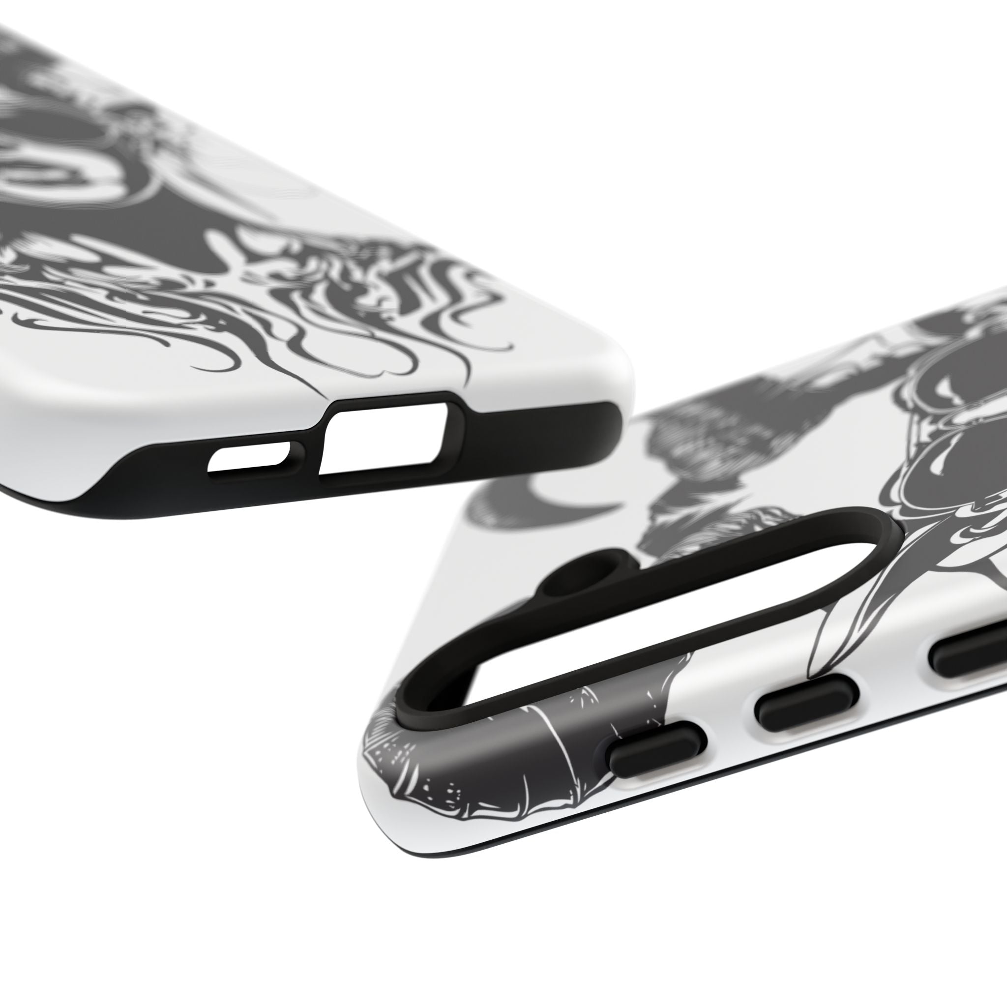 Tough Cases: Stylish Phone Case with Edgy Design, Protective Cover, Gift for Her, Trendy Accessories, Unique Art, Holiday Present