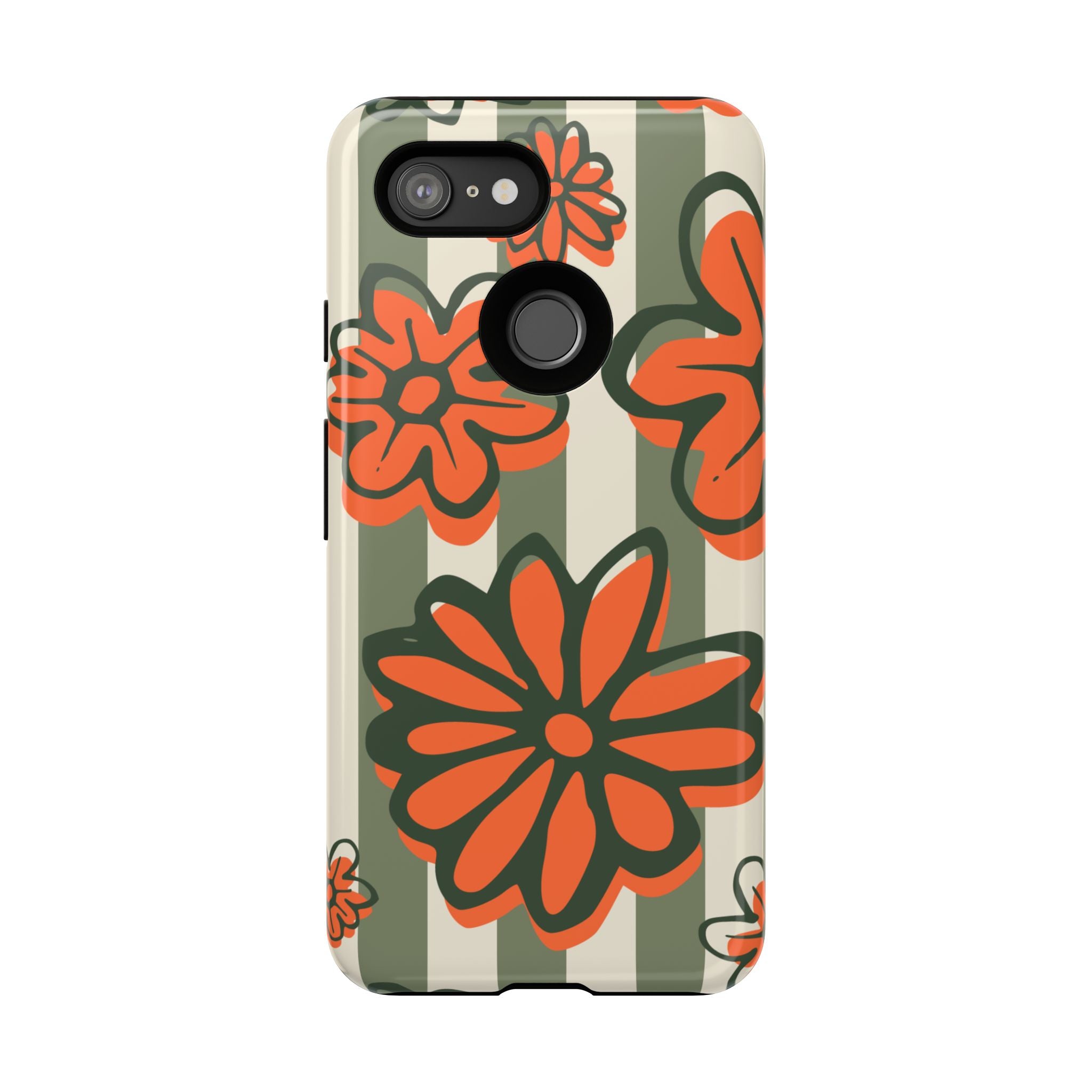 Floral Tough Phone Case - Trendy Protector for Pet Lovers, Super Cute Gift, Floral Design, Stylish Phone Cover, Unique Accessory