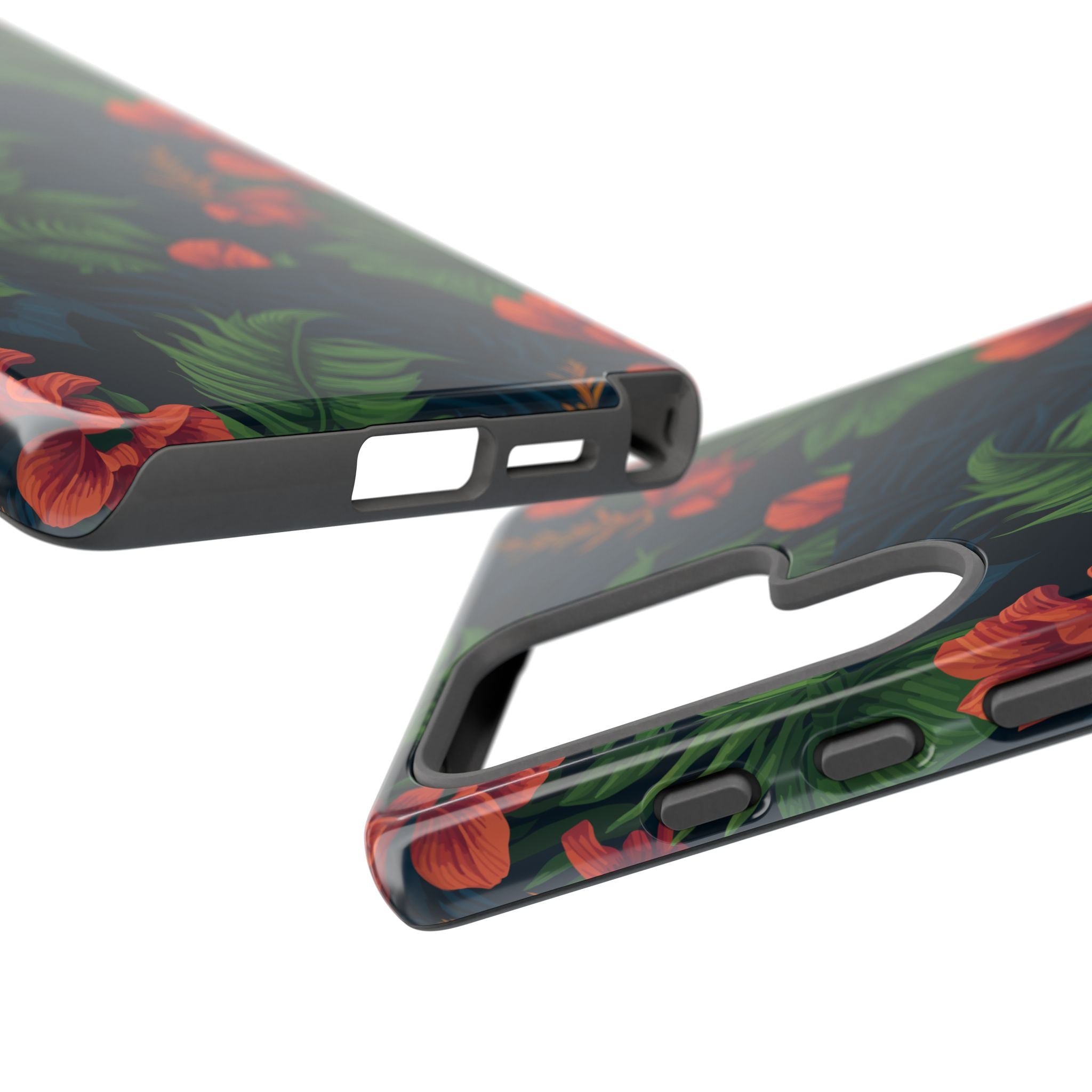 Tropical Phone Case with Floral Design, Eco-Friendly Protection for Summer Vibes, Ideal Gift for Nature Lovers, Vibrant Background