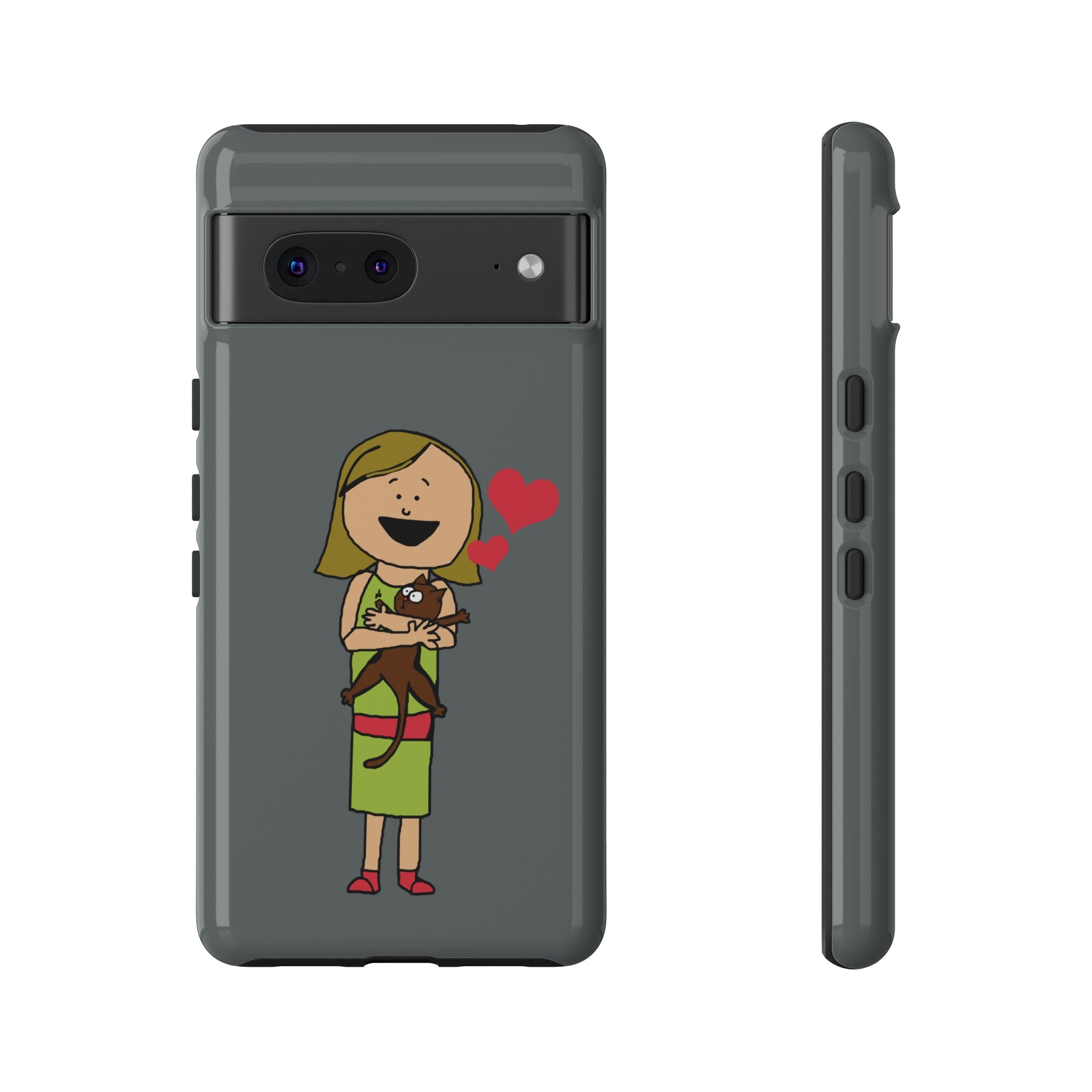 Pet Lover's Phone Case, Cute Animal Phone Cover, Gift for Dog Lovers, Cartoon Design, Fun Smartphone Accessory