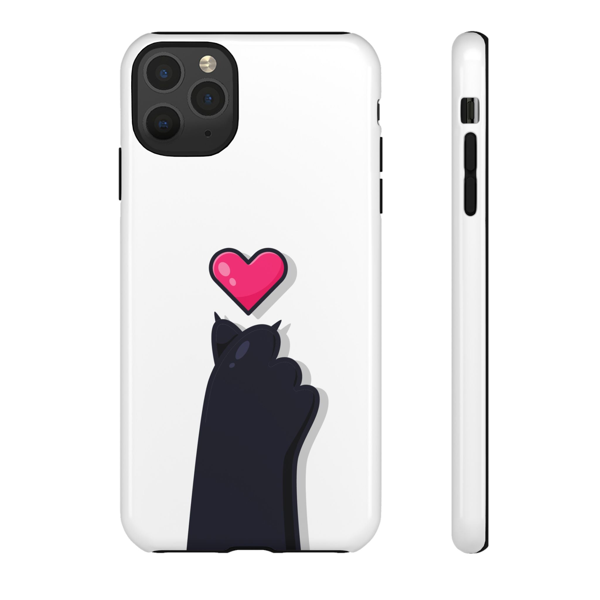 Cute Cat Love Phone Case, Tough Cell Phone Cover, Animal Lover Gifts, Pet Parent Accessories, Valentine's Day Essentials