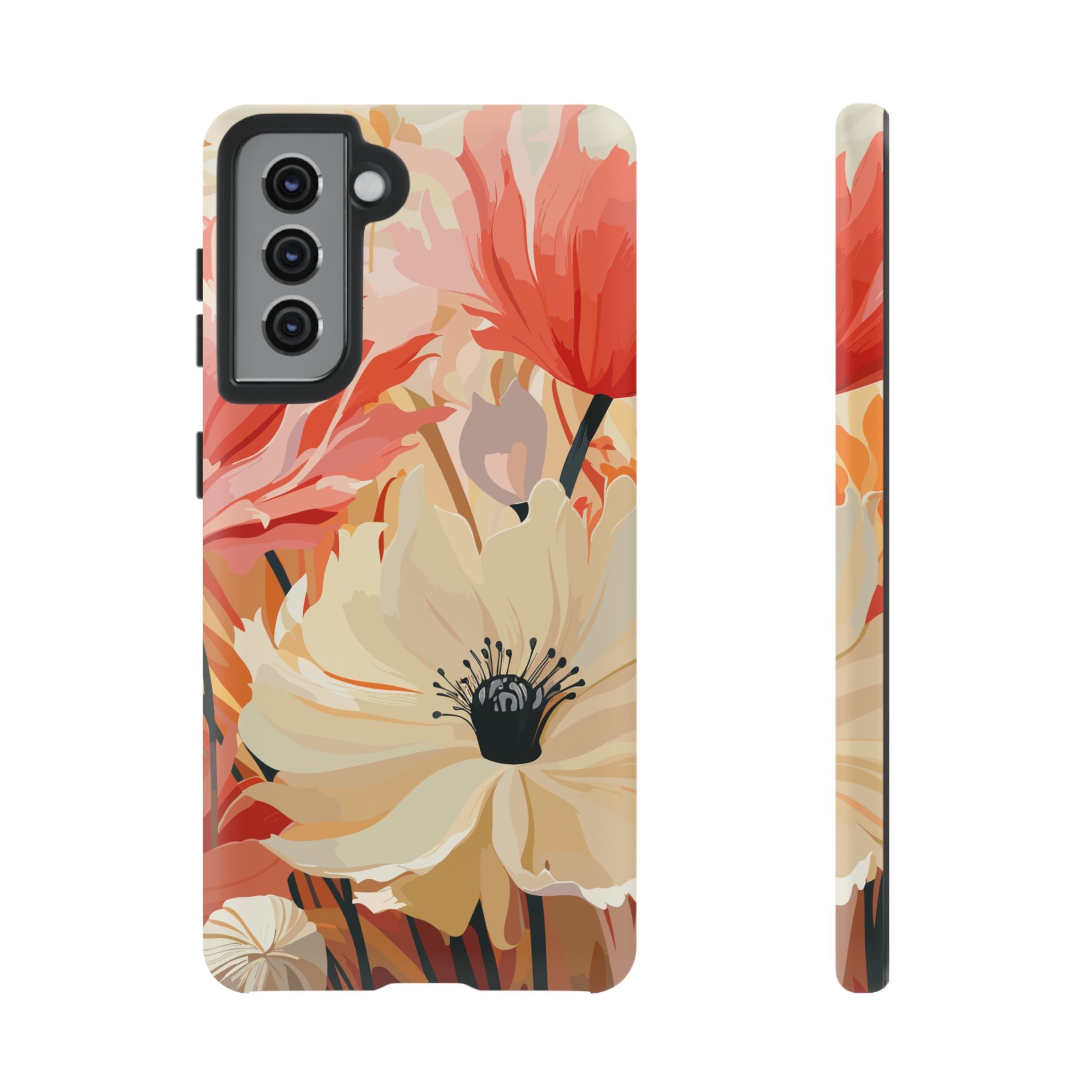 Floral Phone Case, Tough Protective Cover for Floral Lovers, Perfect Gift for Friends, Spring Celebration, Art Lovers Gift