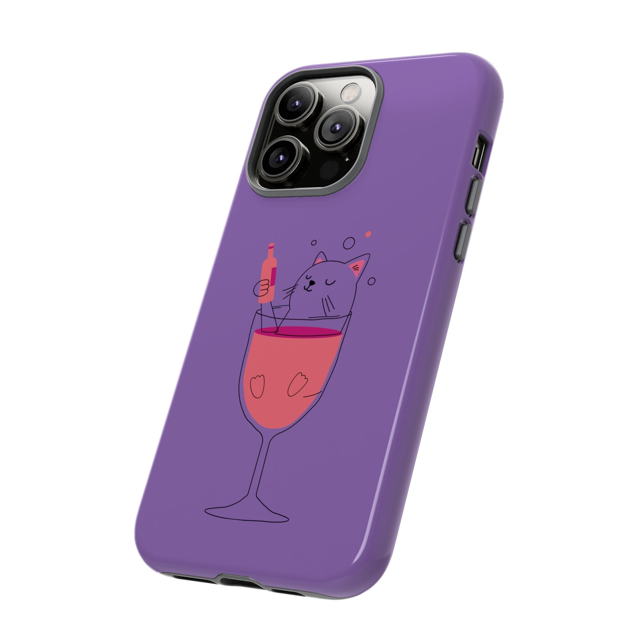 Cute Cat Phone Case, Fun Gift for Cat Lovers, Colorful Phone Cover, Pet Lover Accessory, Unique Cat Themed Case