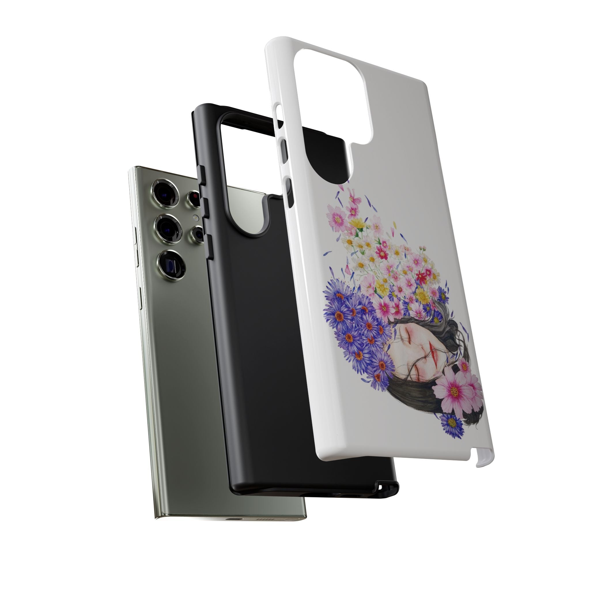 Floral Phone Case | Tough Cases | Cute Floral Design, Gift for Her, Spring Accessory, Mother's Day Gift, Stylish Protection