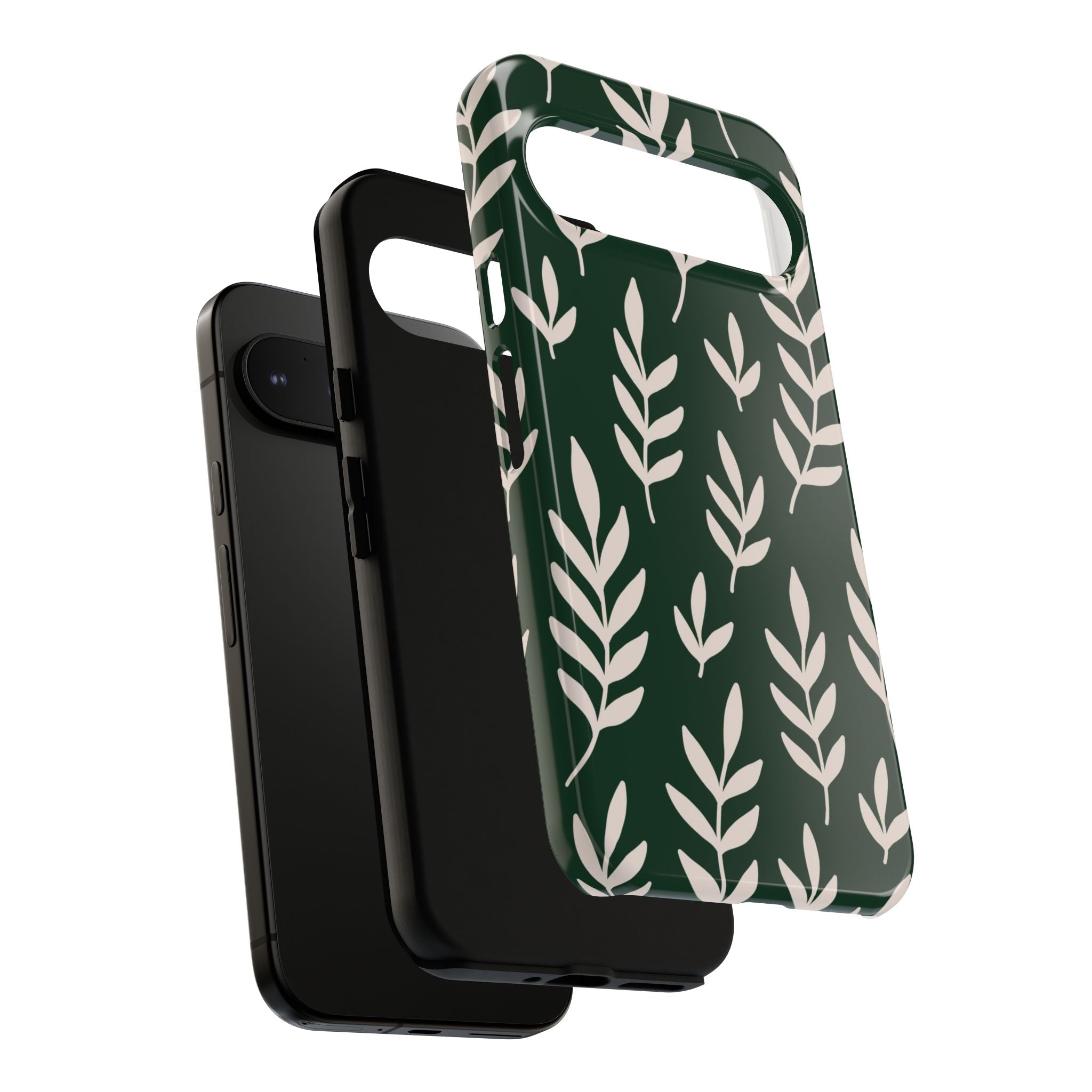 Leafy Phone Case, Tough Cases for Nature Lovers, Green Leaf Design, Eco-Friendly, Stylish Mobile Cover, Gift for Her
