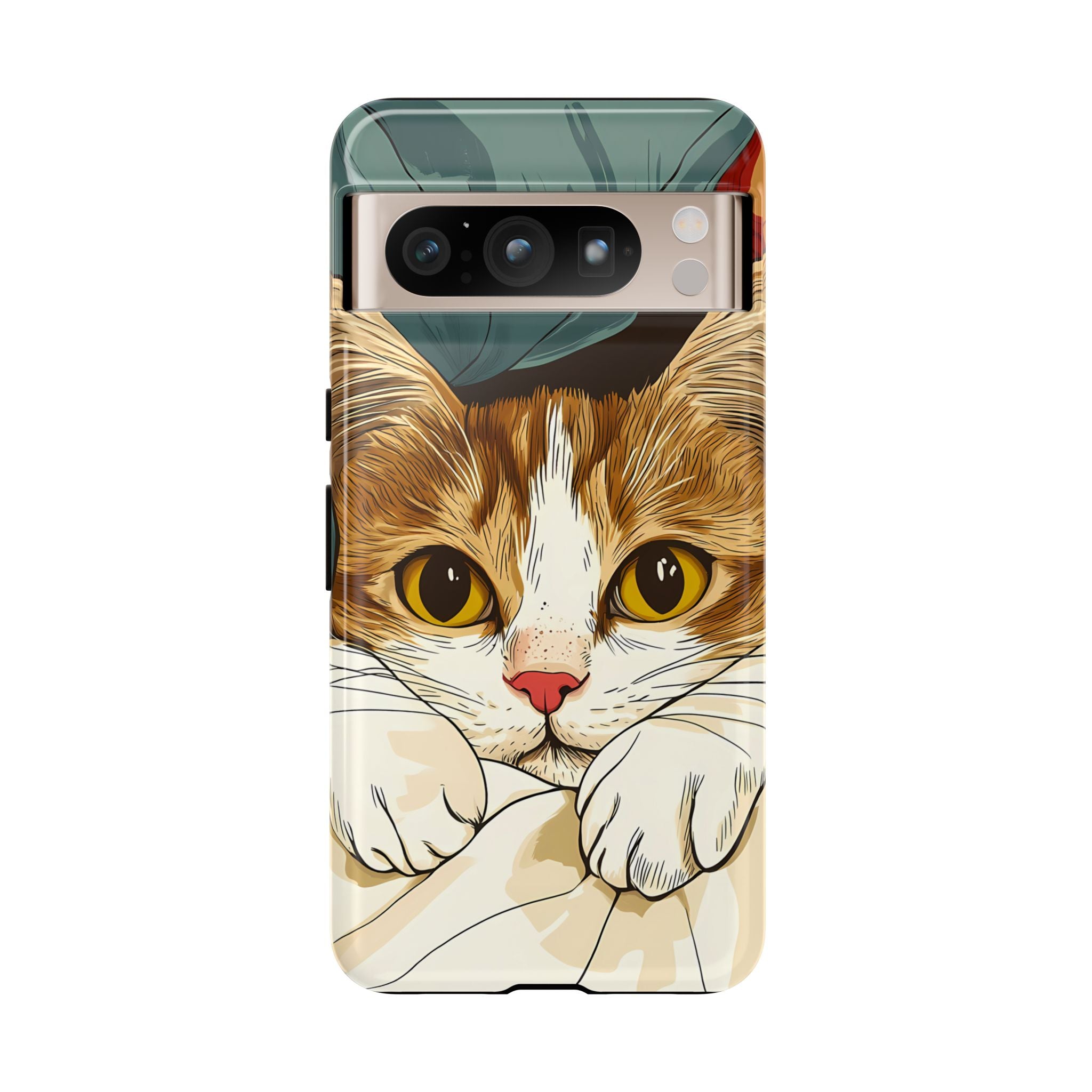 Cute Cat Phone Case - Ideal for Cat Lovers, Pet Owners, Birthday Gifts, Smartphone Accessories, Funny Pet Humor