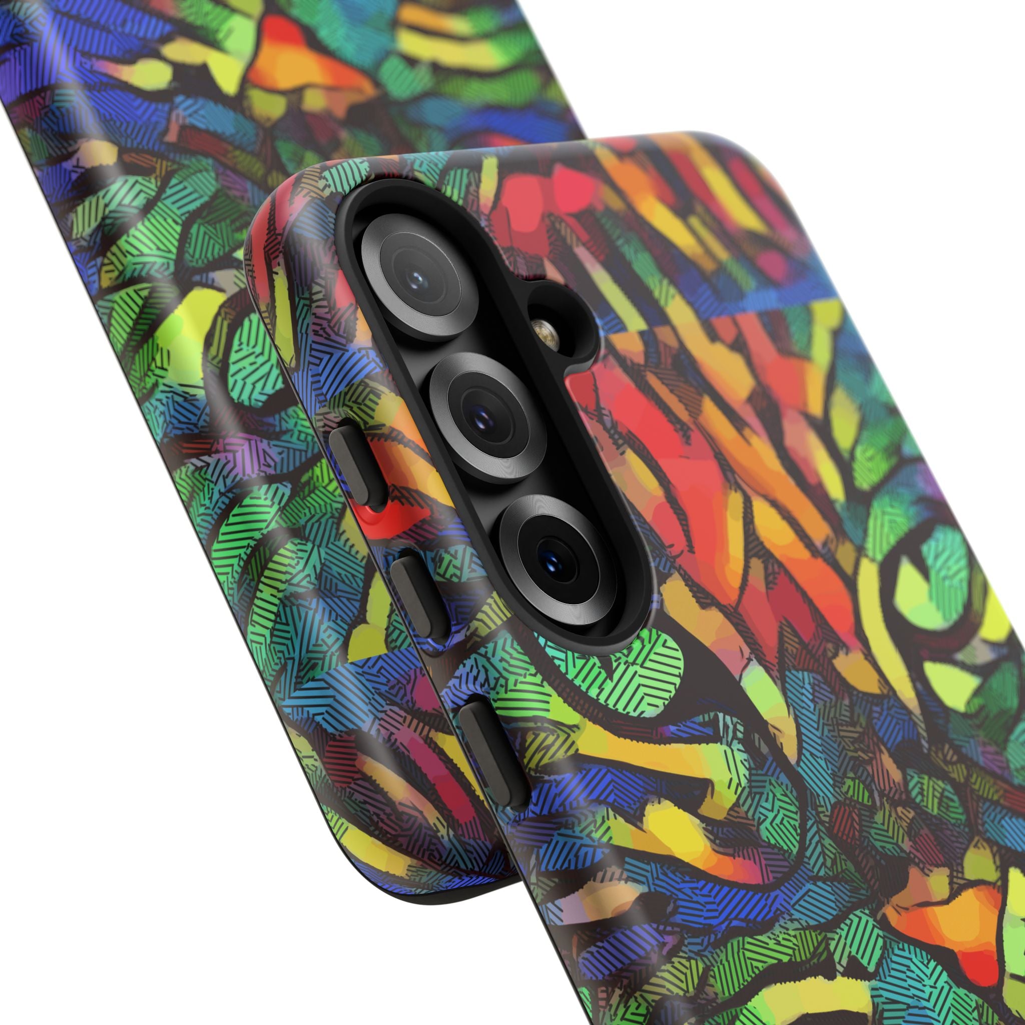 Colorful Phone Cases for Vibrant Style - Tough Cases, Unique Gifts, Animal Print, Artistic Design, Phone Accessories, Eco-Friendly