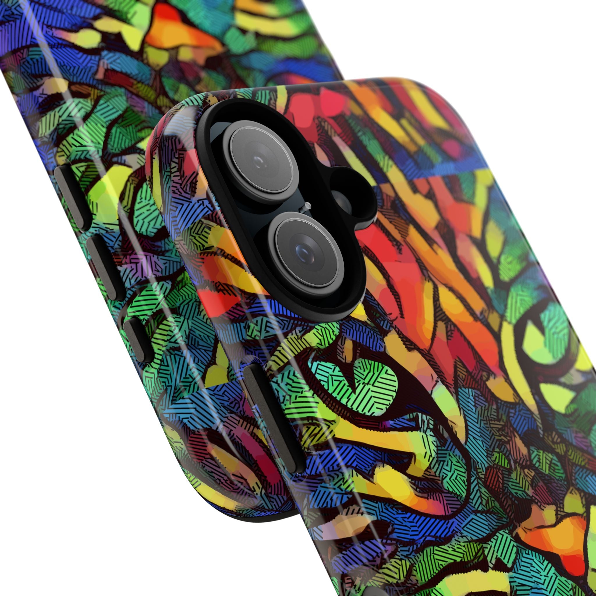 Colorful Phone Cases for Vibrant Style - Tough Cases, Unique Gifts, Animal Print, Artistic Design, Phone Accessories, Eco-Friendly