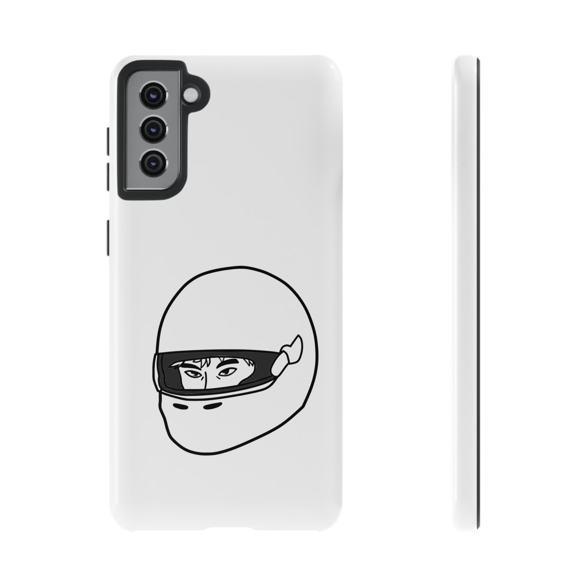 Stylish Phone Case with Racing Helmet Design | Tough Cases | Unique Gift, Motorcycle Enthusiast, Race Lover, Custom Accessory, Everyday Use