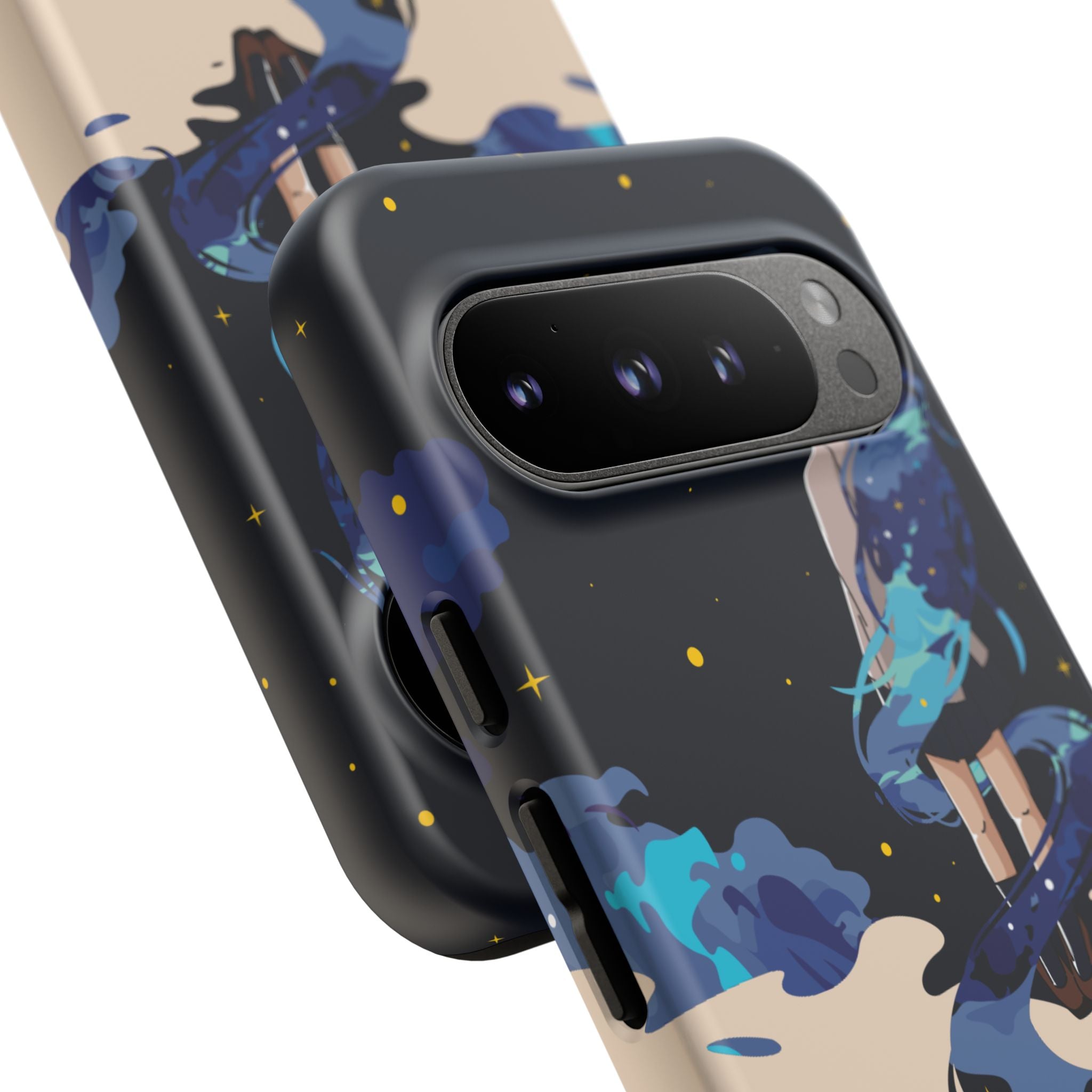 Galaxy-Inspired Phone Case, Celestial Design, Tough Phone Cover, Gift for Space Lovers, Artsy Accessories, Unique Merchandise