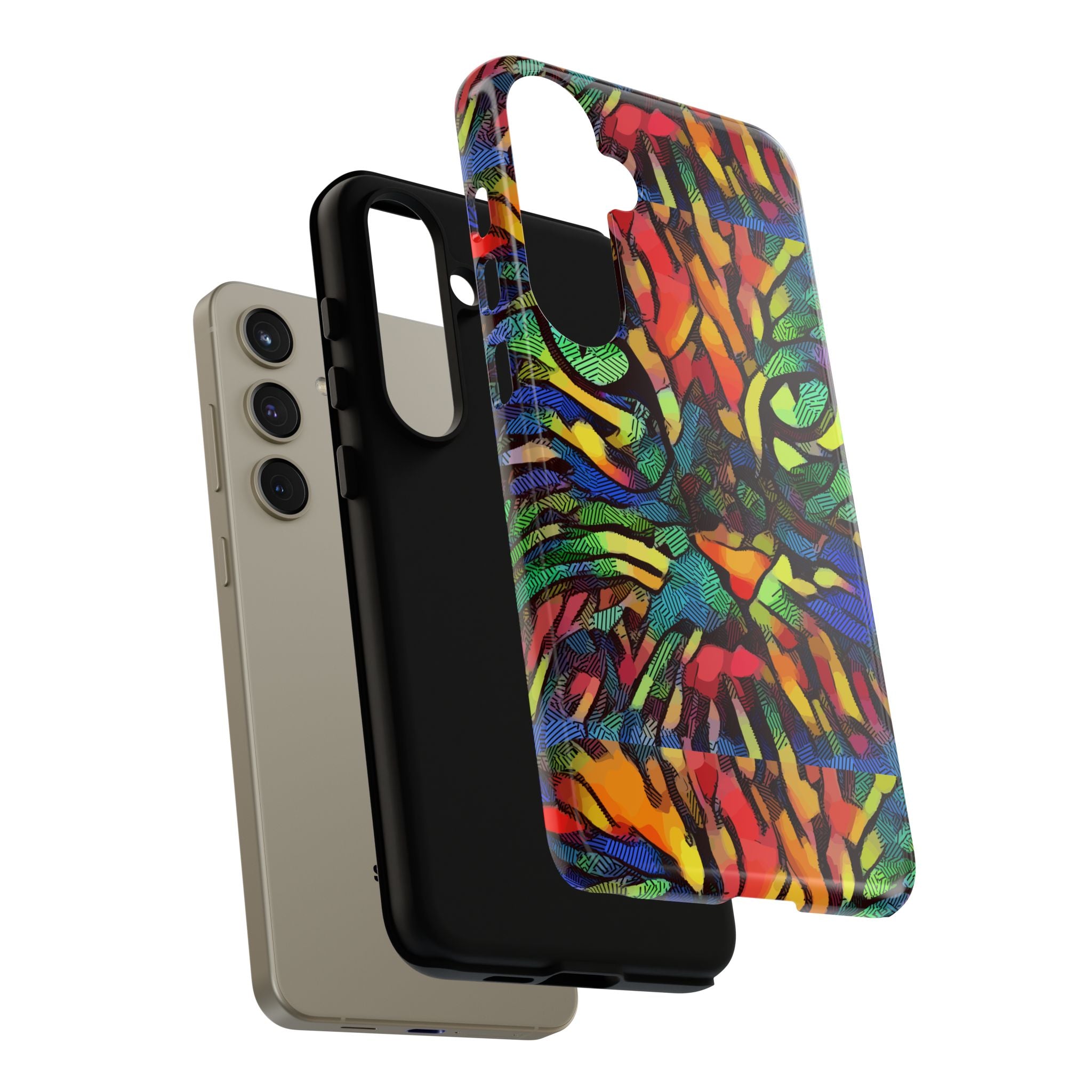 Colorful Phone Cases for Vibrant Style - Tough Cases, Unique Gifts, Animal Print, Artistic Design, Phone Accessories, Eco-Friendly