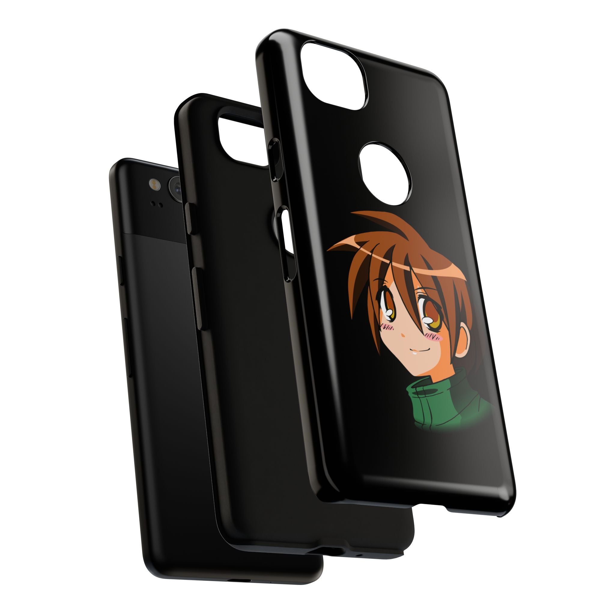 Anime Character Phone Case, Cute Phone Cover, Tough Cases for Teens, Customizable Gift, Geeky Accessories