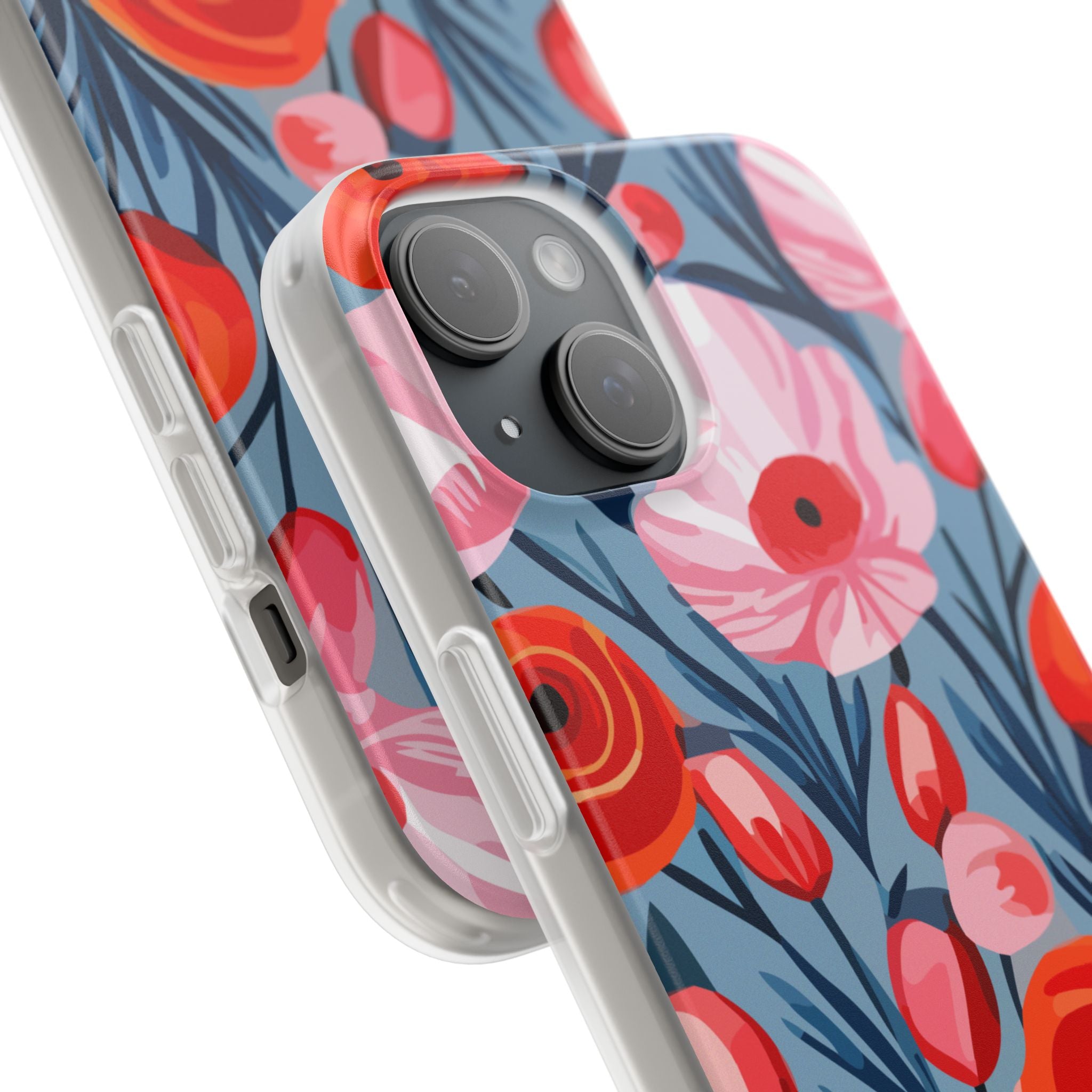 Beautiful Floral Flexi Cases for Phone, Stylish Protective Cover, Gift for Her, Phone Accessories, Floral Design
