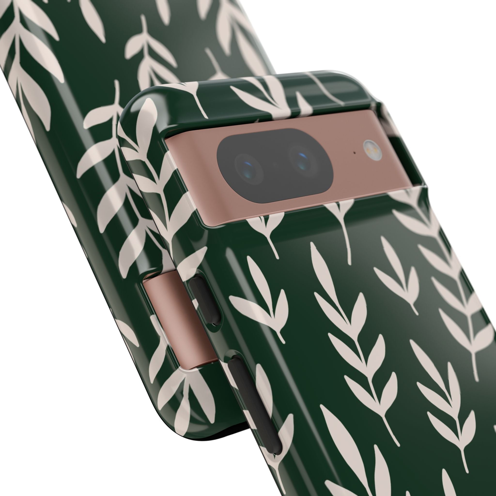 Leafy Phone Case, Tough Cases for Nature Lovers, Green Leaf Design, Eco-Friendly, Stylish Mobile Cover, Gift for Her