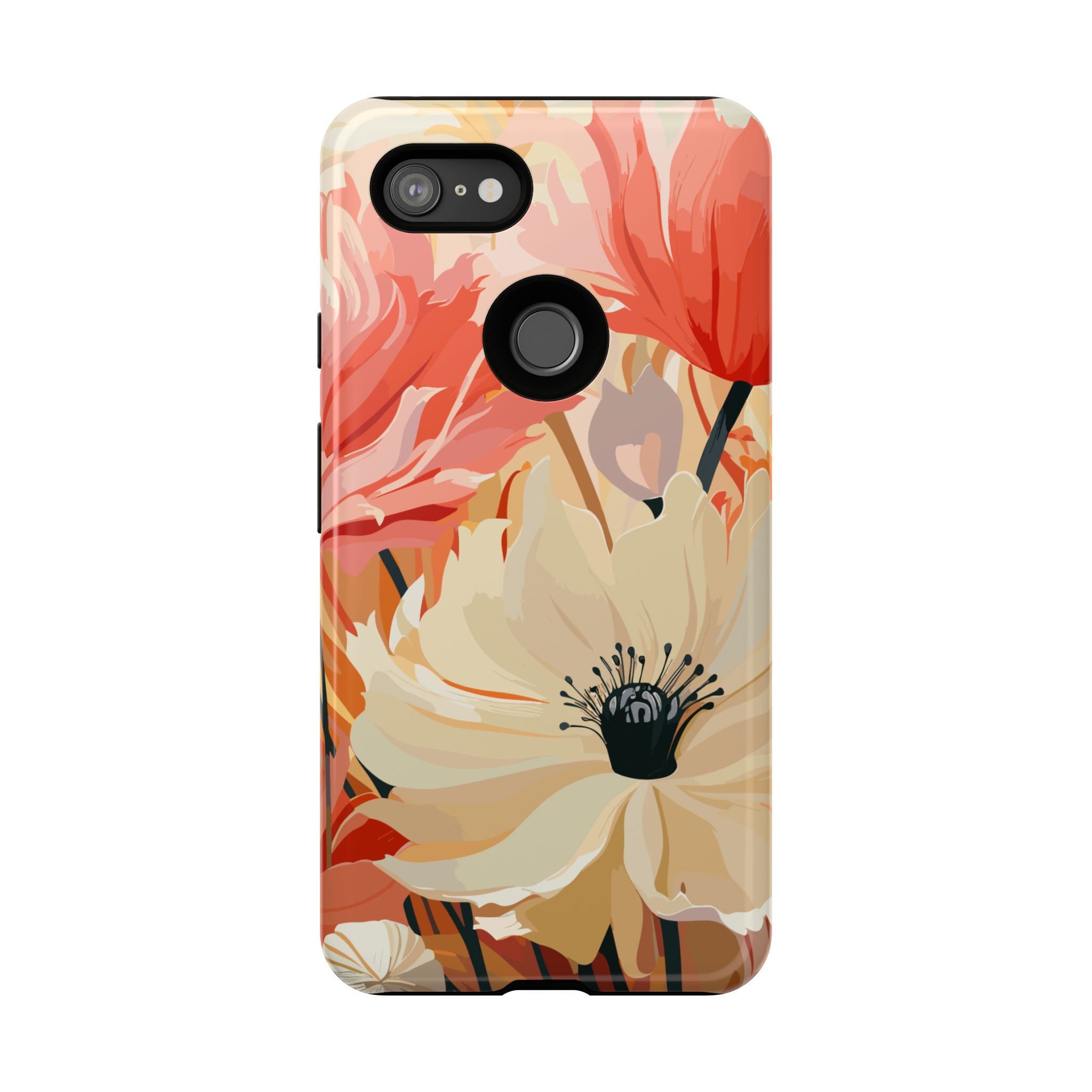 Floral Phone Case, Tough Protective Cover for Floral Lovers, Perfect Gift for Friends, Spring Celebration, Art Lovers Gift