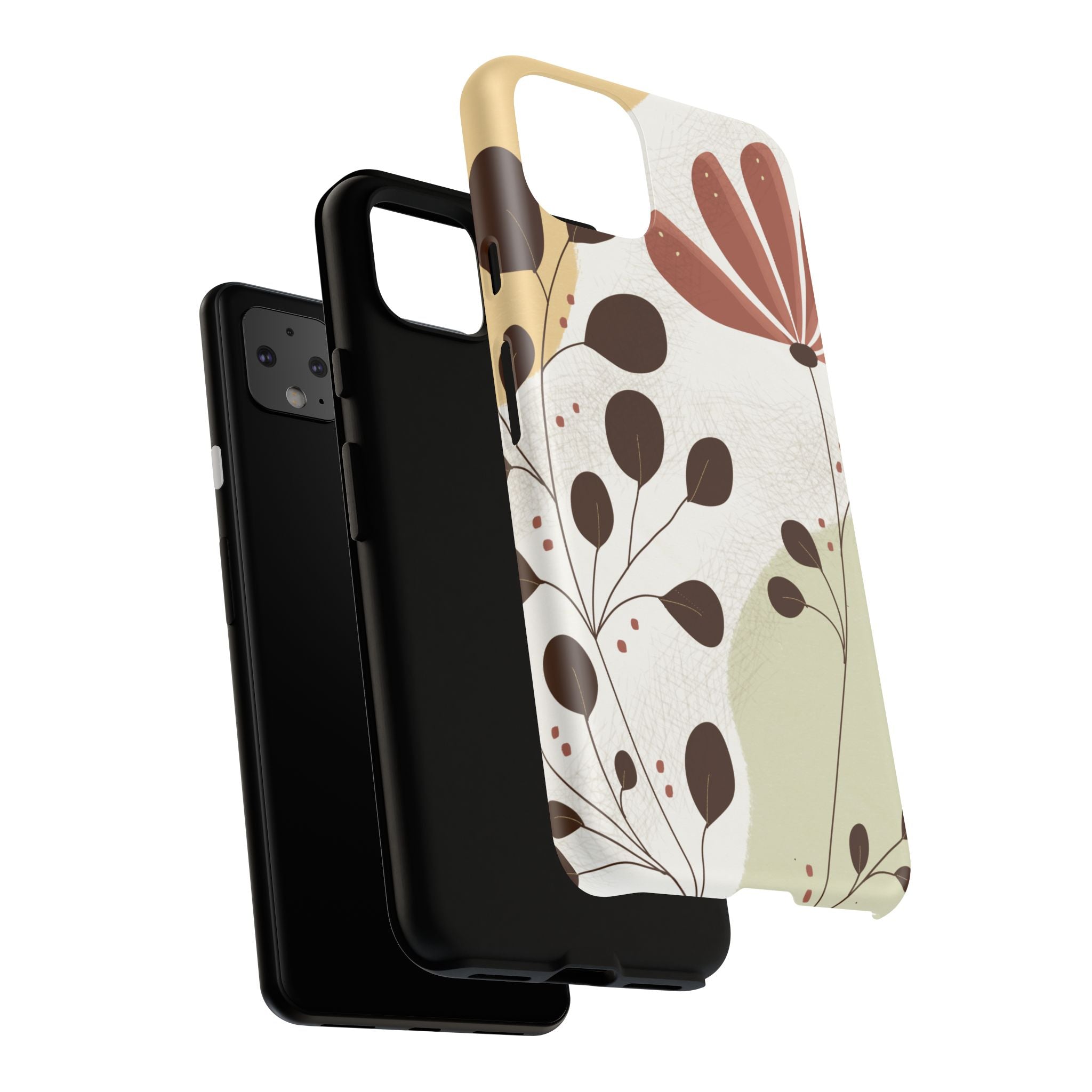 Floral Phone Case - Stylish Tough Cases for Women, Trendy Phone Cover, Gift for Her, Birthday Present, Everyday Use