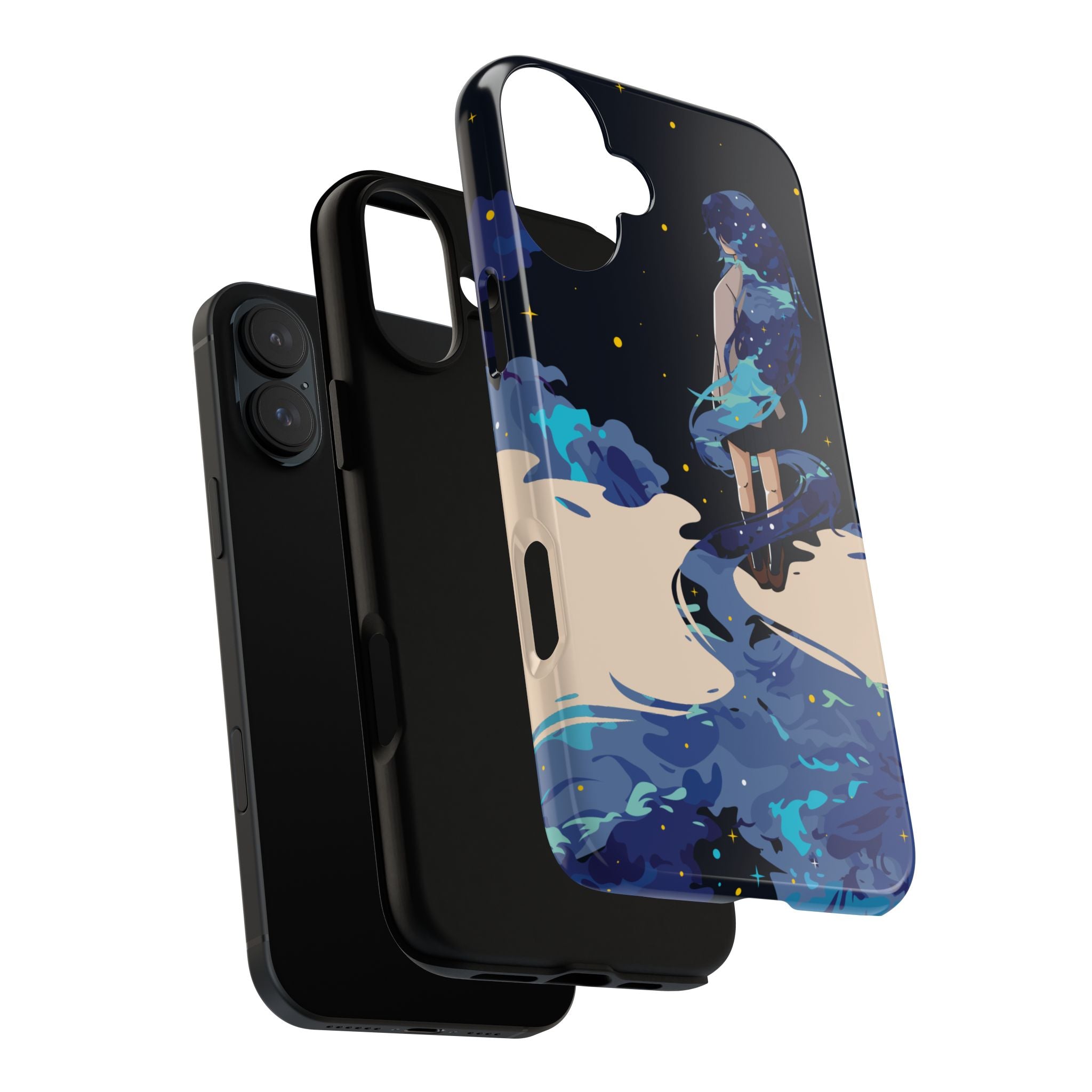 Galaxy-Inspired Phone Case, Celestial Design, Tough Phone Cover, Gift for Space Lovers, Artsy Accessories, Unique Merchandise