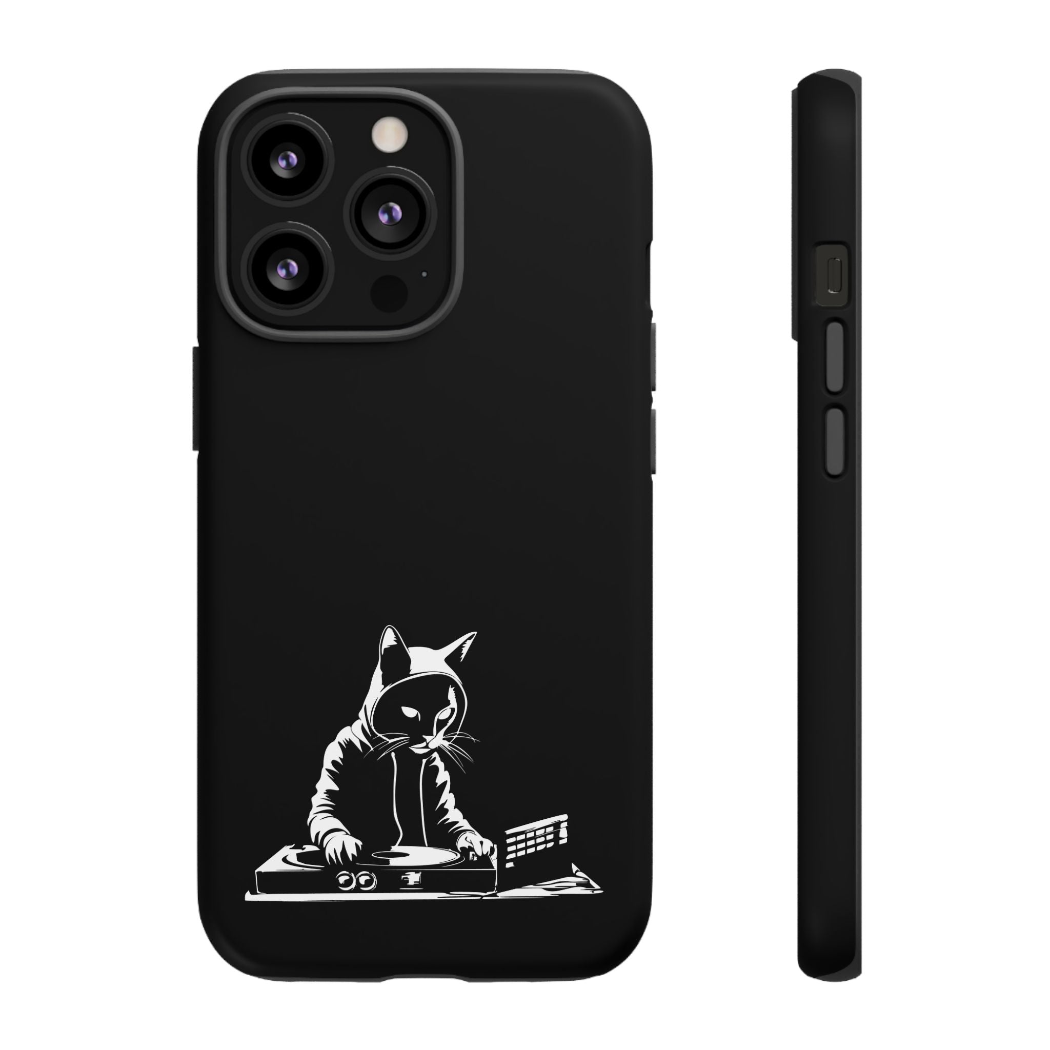 Cat DJ Phone Case | Stylish Tough Cases for Music Lovers, Gift for Cat Owners, Unique Phone Accessory, Cool Tech Gear