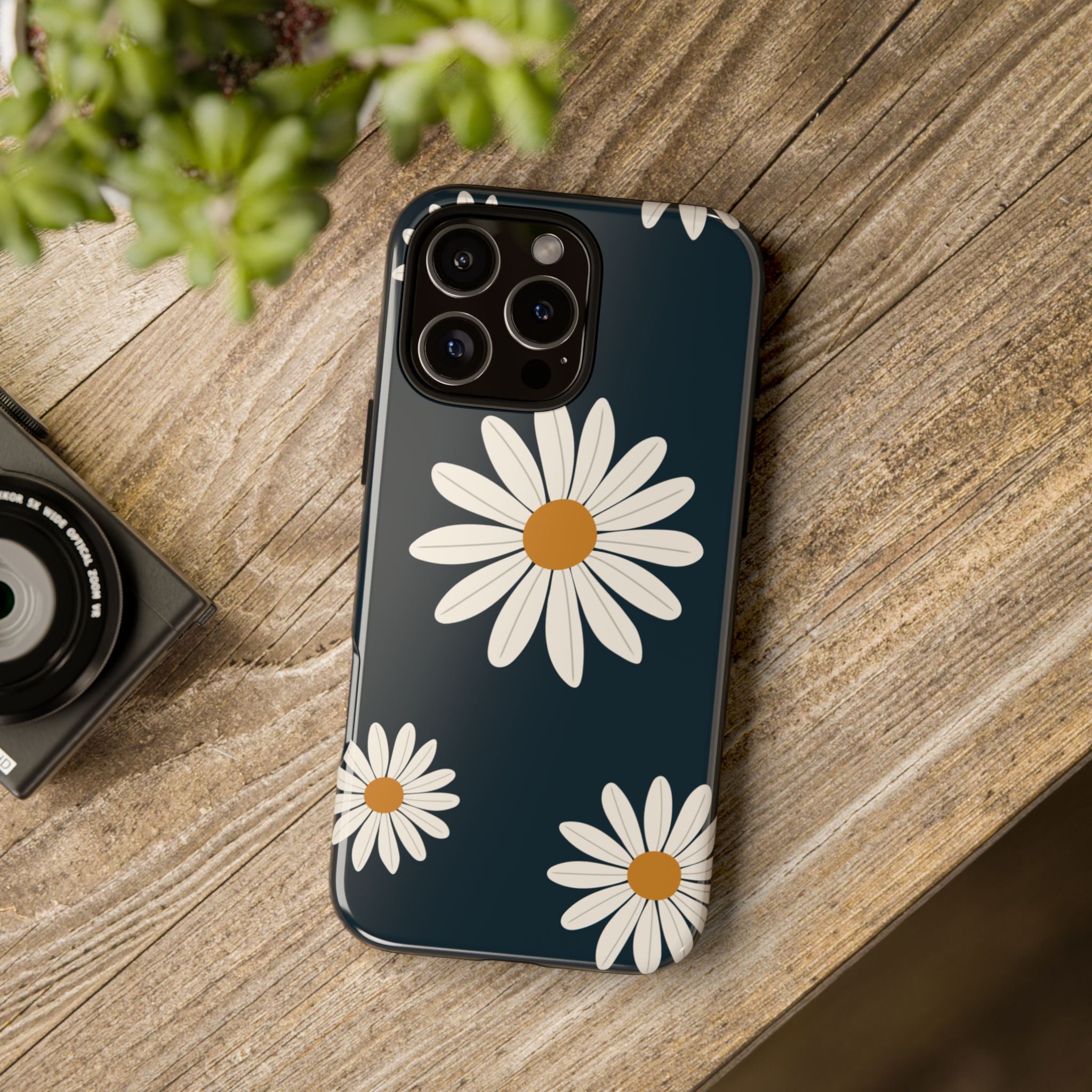 Daisy Phone Case, Floral Phone Cover, Tough Phone Case, Gift for Flower Lovers, Smartphone Accessory, Spring Design