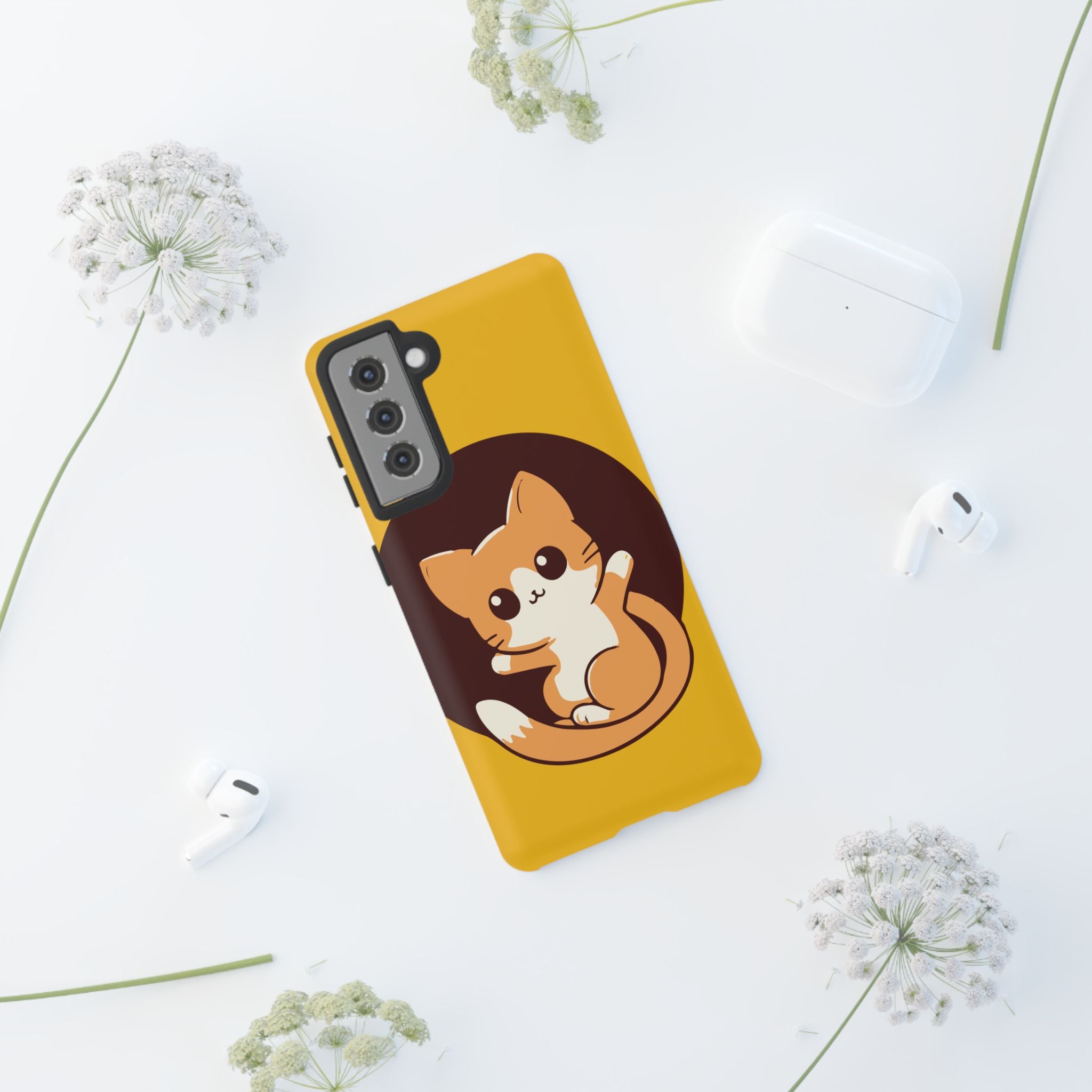 Cute Cat Phone Case | Tough Cases for Cat Lovers, Animal Design, Fun Gift, Unique Case, Durable Protection