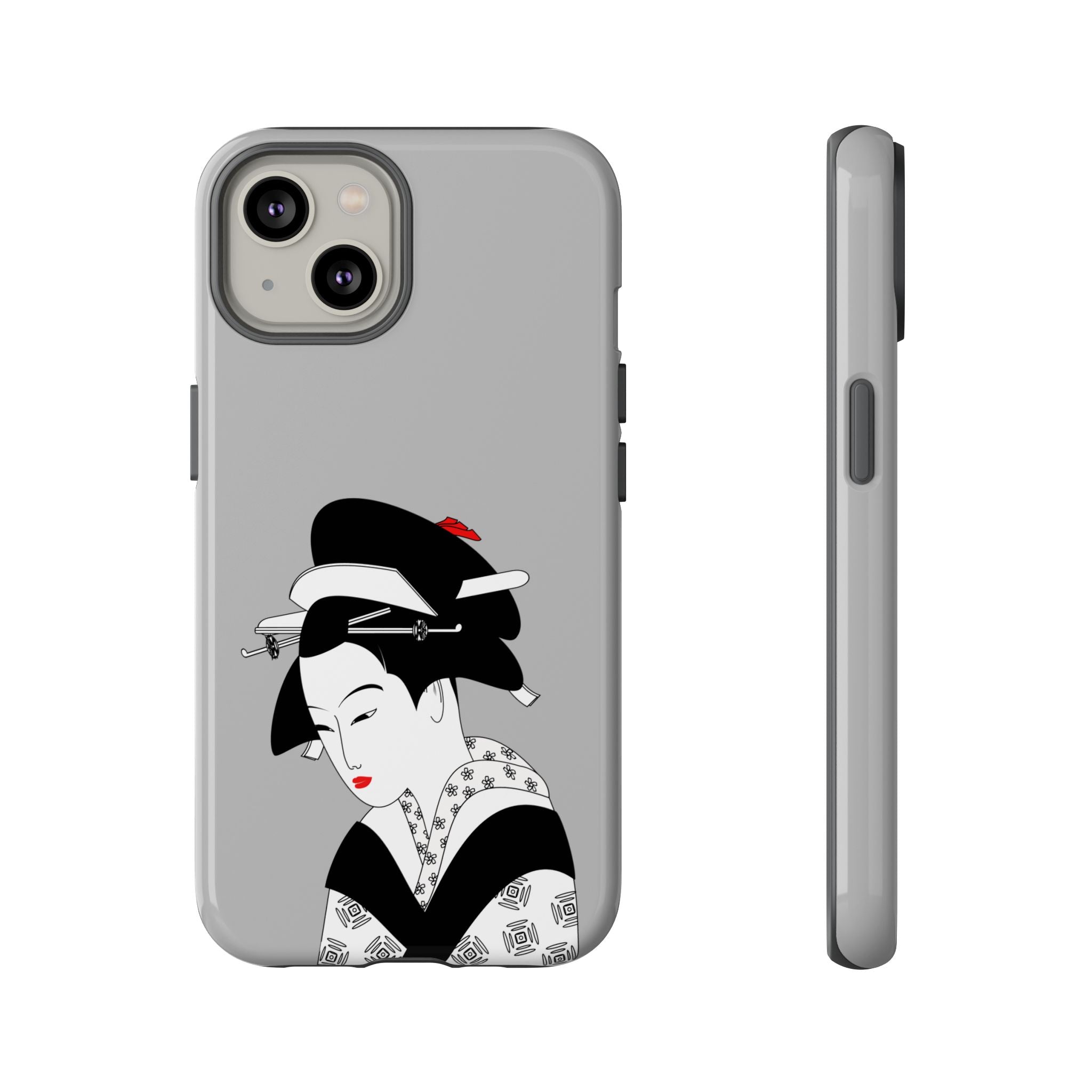 Stylish Phone Case with Japanese Geisha Design, Tough Phone Case, Cute Phone Cover, Japanese Art, Ethnic Style