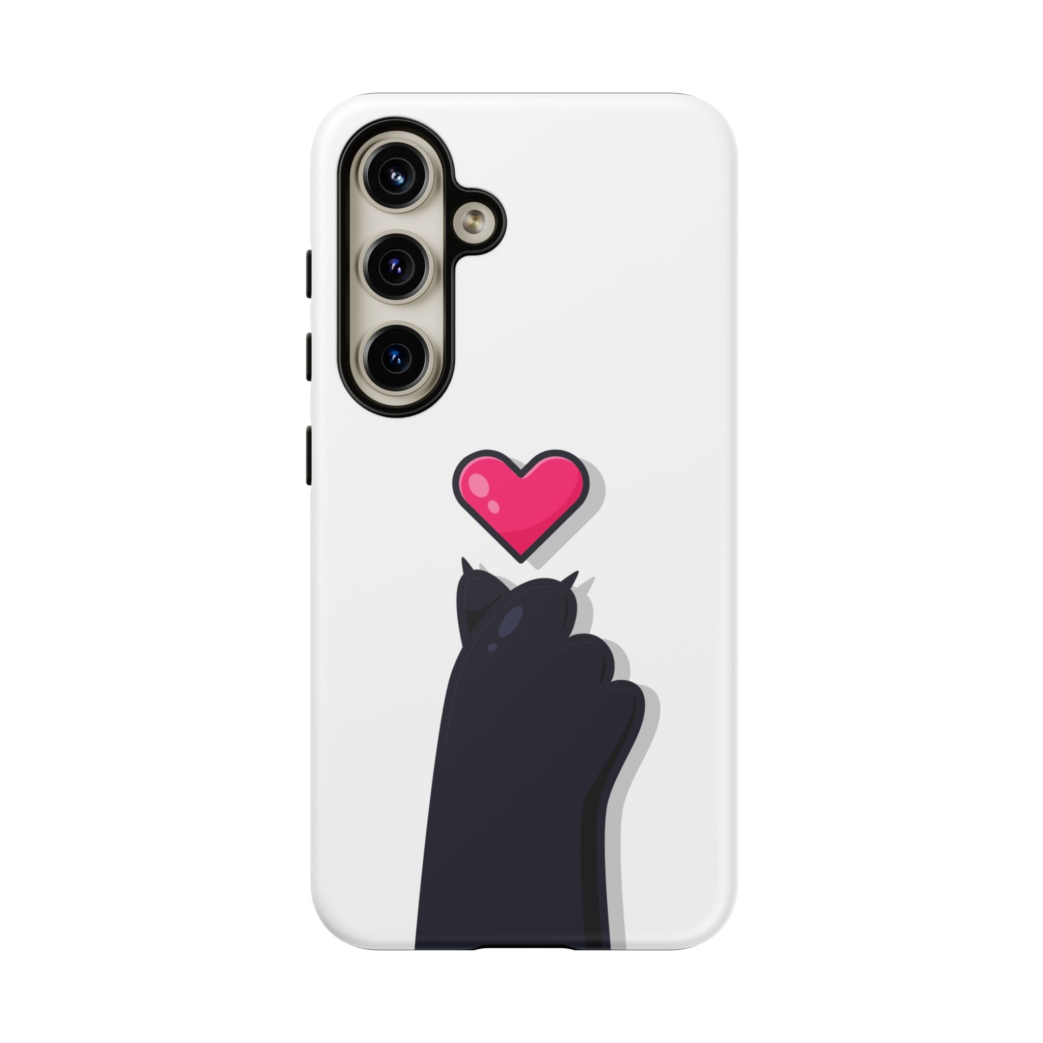 Cute Cat Love Phone Case, Tough Cell Phone Cover, Animal Lover Gifts, Pet Parent Accessories, Valentine's Day Essentials