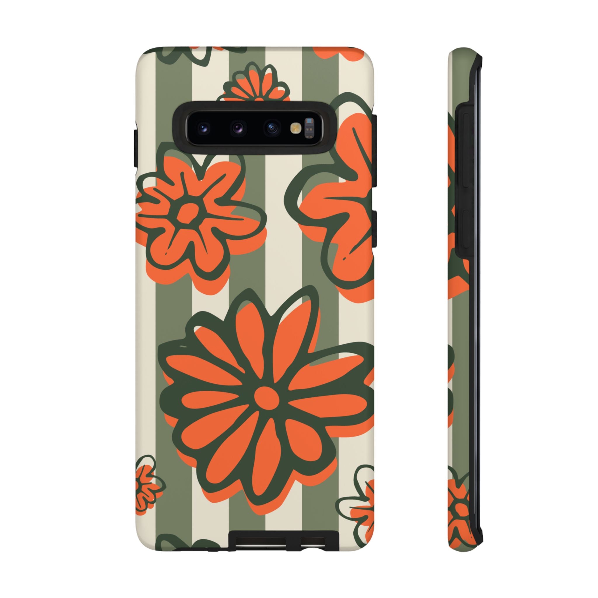 Floral Tough Phone Case - Trendy Protector for Pet Lovers, Super Cute Gift, Floral Design, Stylish Phone Cover, Unique Accessory